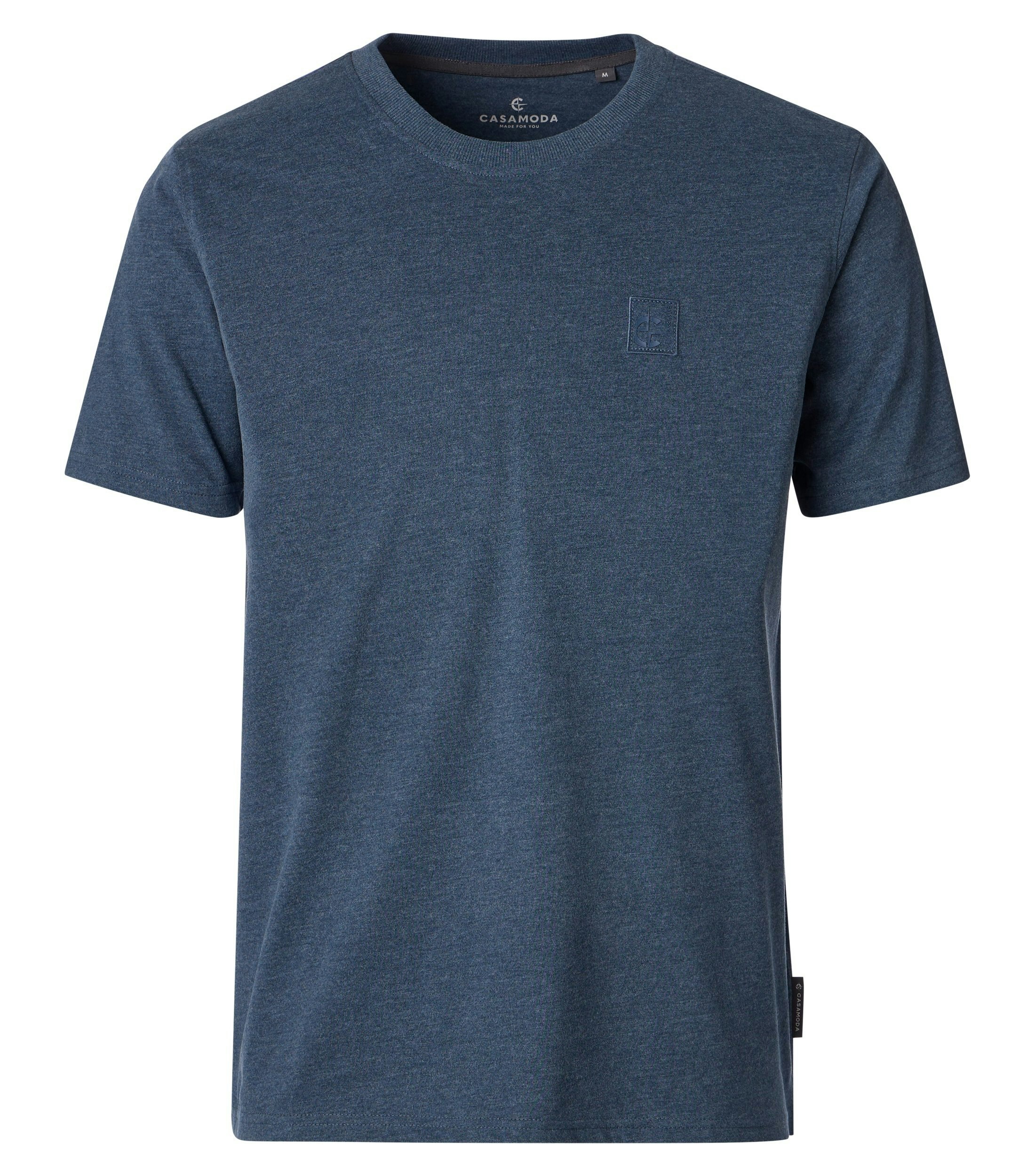 Ein T-Shirt im uni Muster in der Farbe Blau