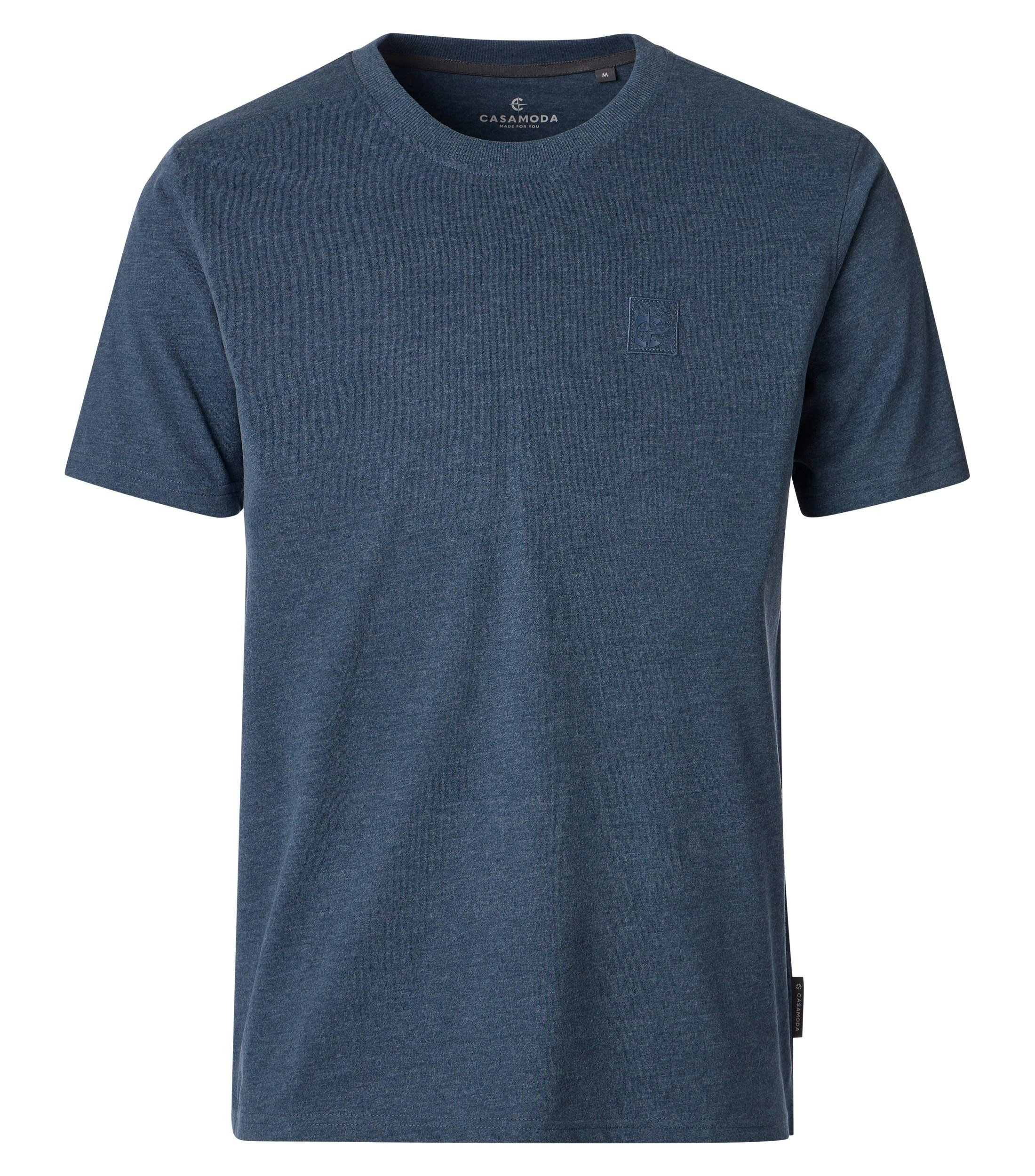 T-Shirt im unifarbenen Design in der Farbe Blau