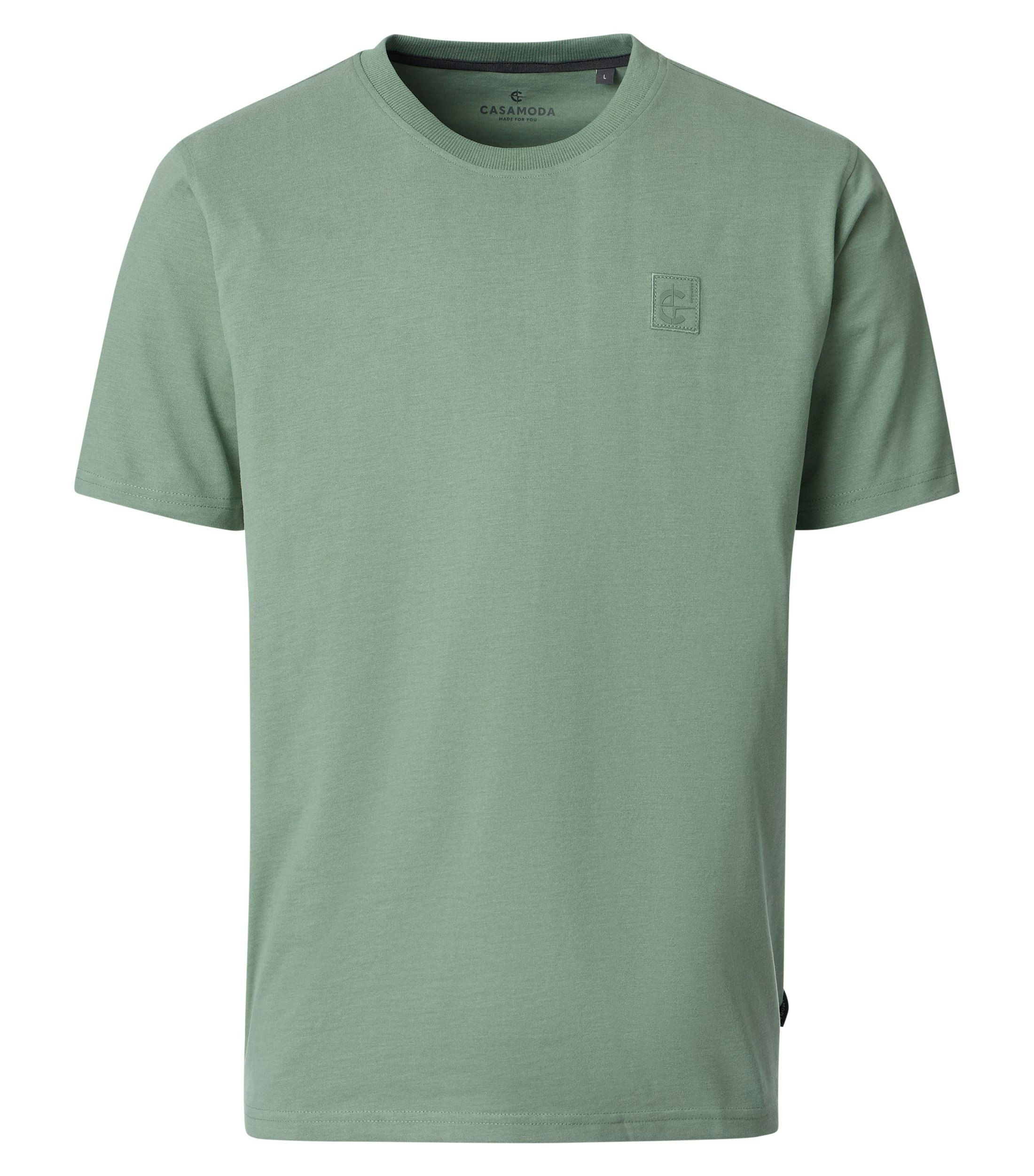 T-Shirt im unifarbenen Design in der Farbe Grün