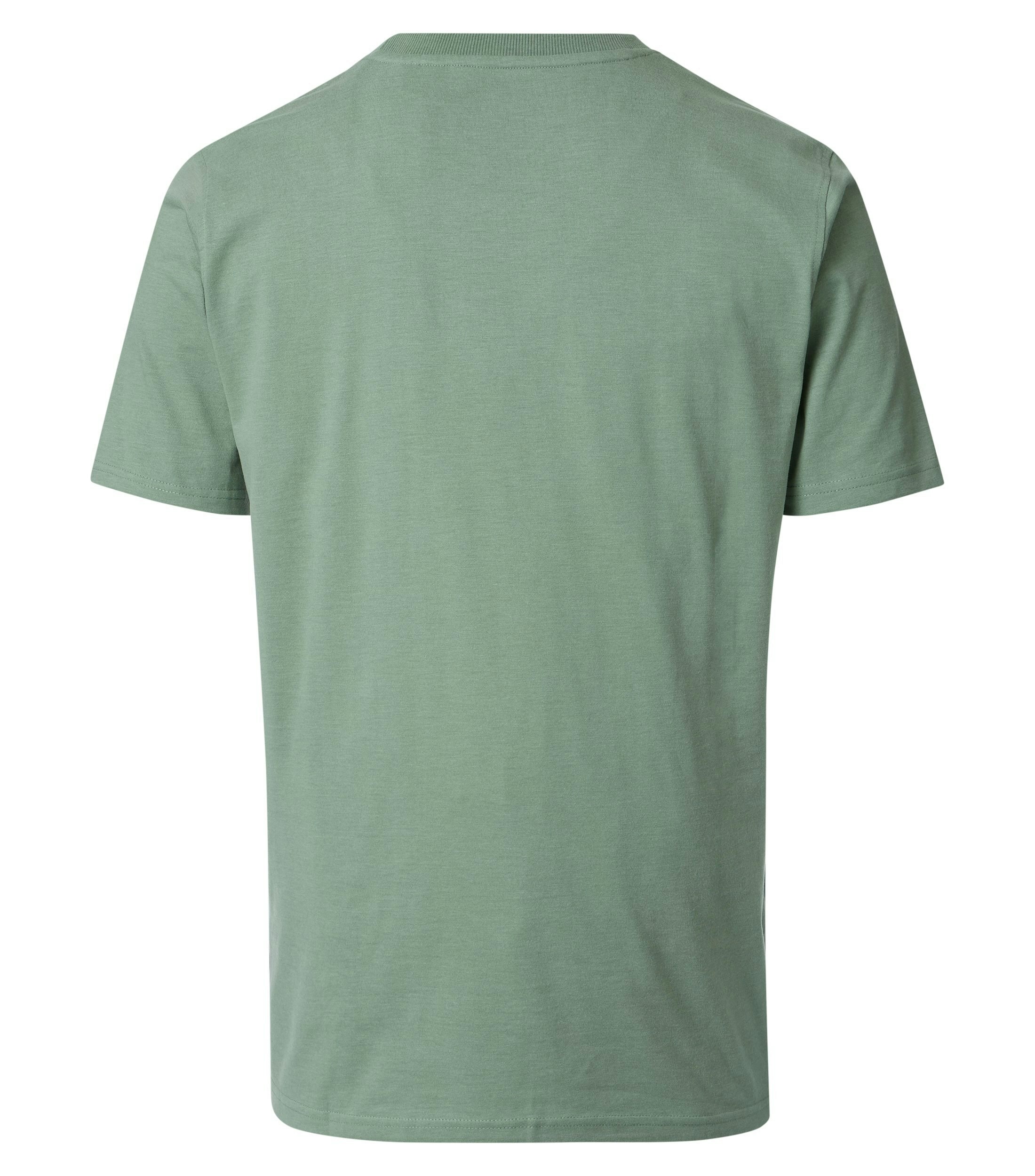 Ein T-Shirt im uni Muster in der Farbe Grün