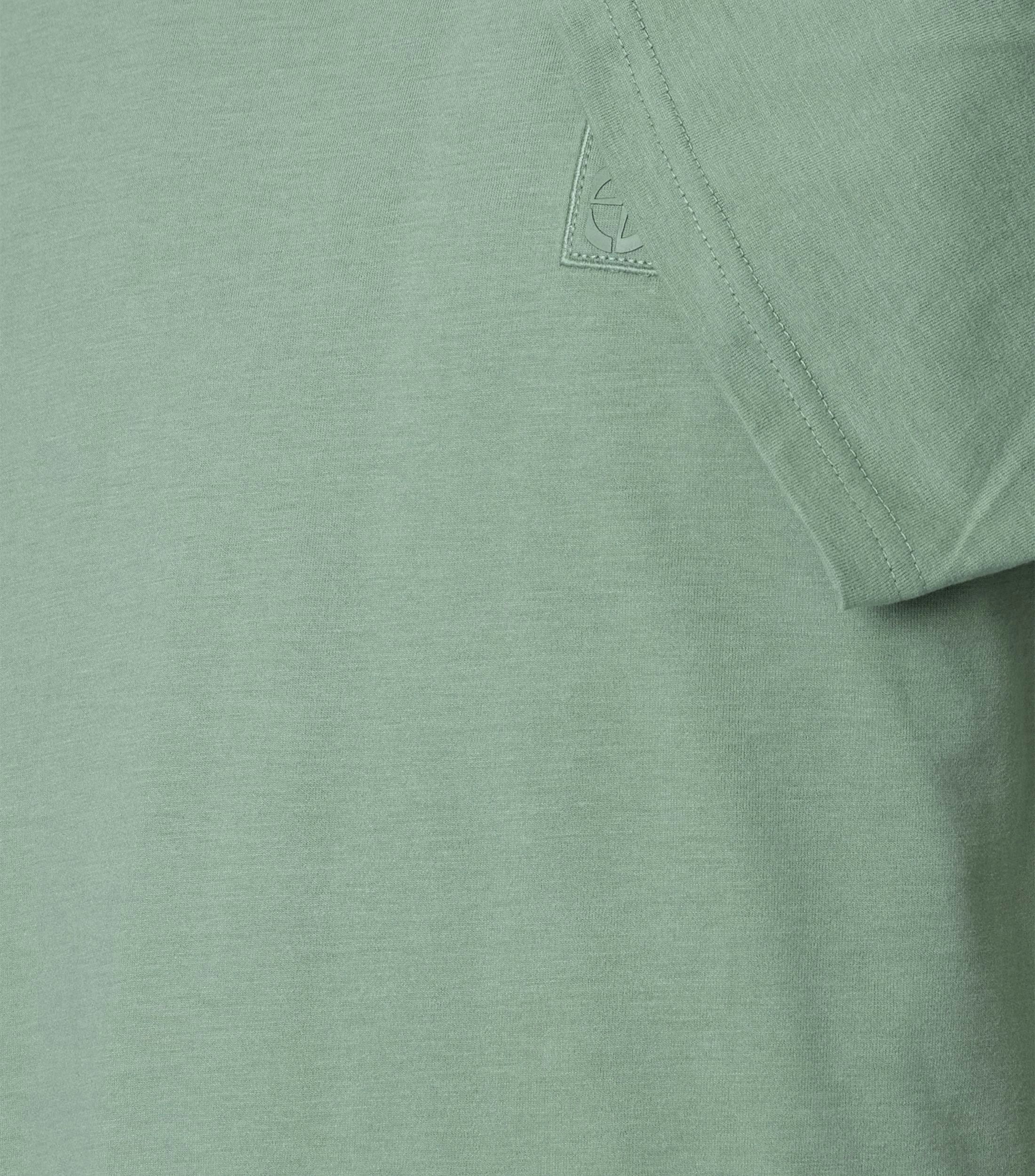 Ein T-Shirt im uni Muster in der Farbe Grün