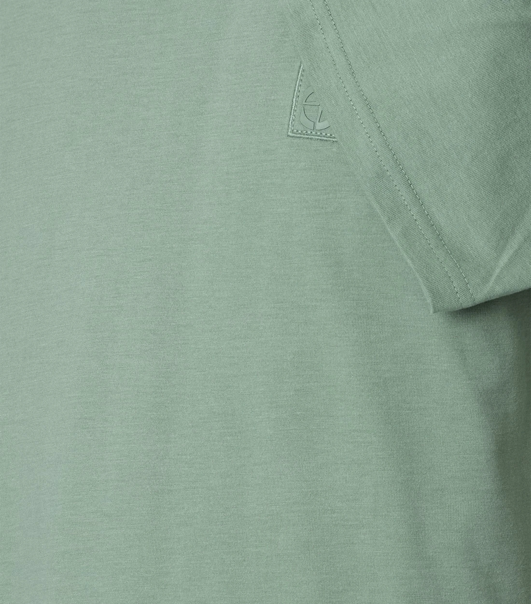 T-Shirt im unifarbenen Design in der Farbe Grün