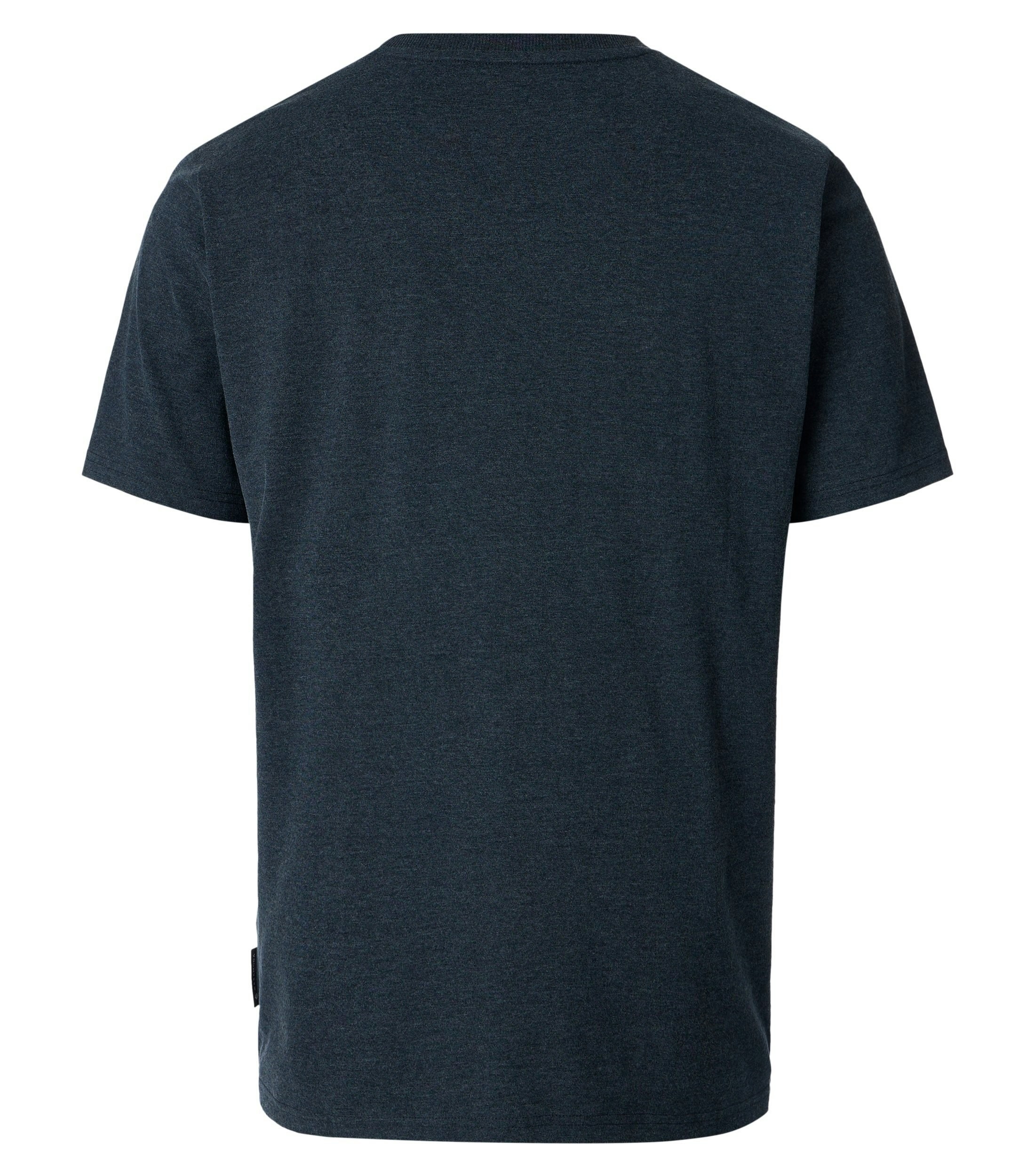 Ein T-Shirt im uni Muster in der Farbe Dunkelblau