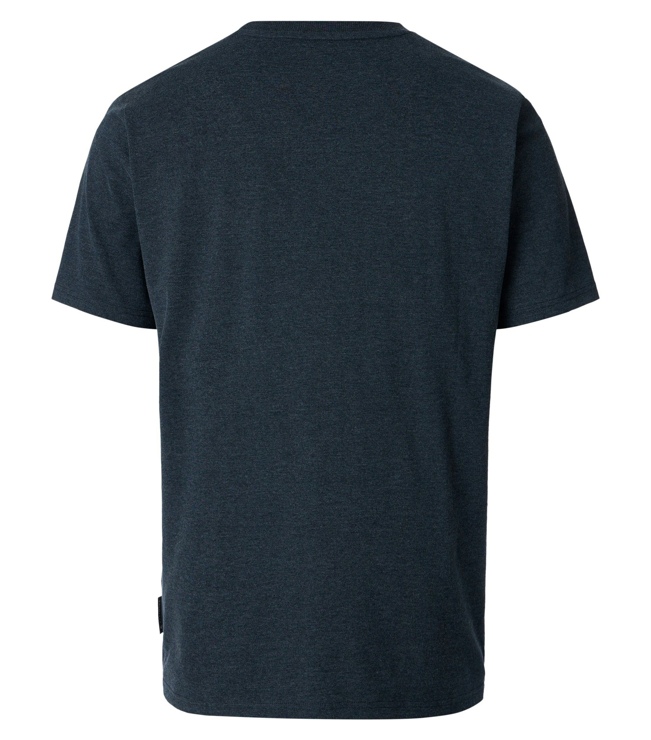 T-Shirt im unifarbenen Design in der Farbe Dunkelblau