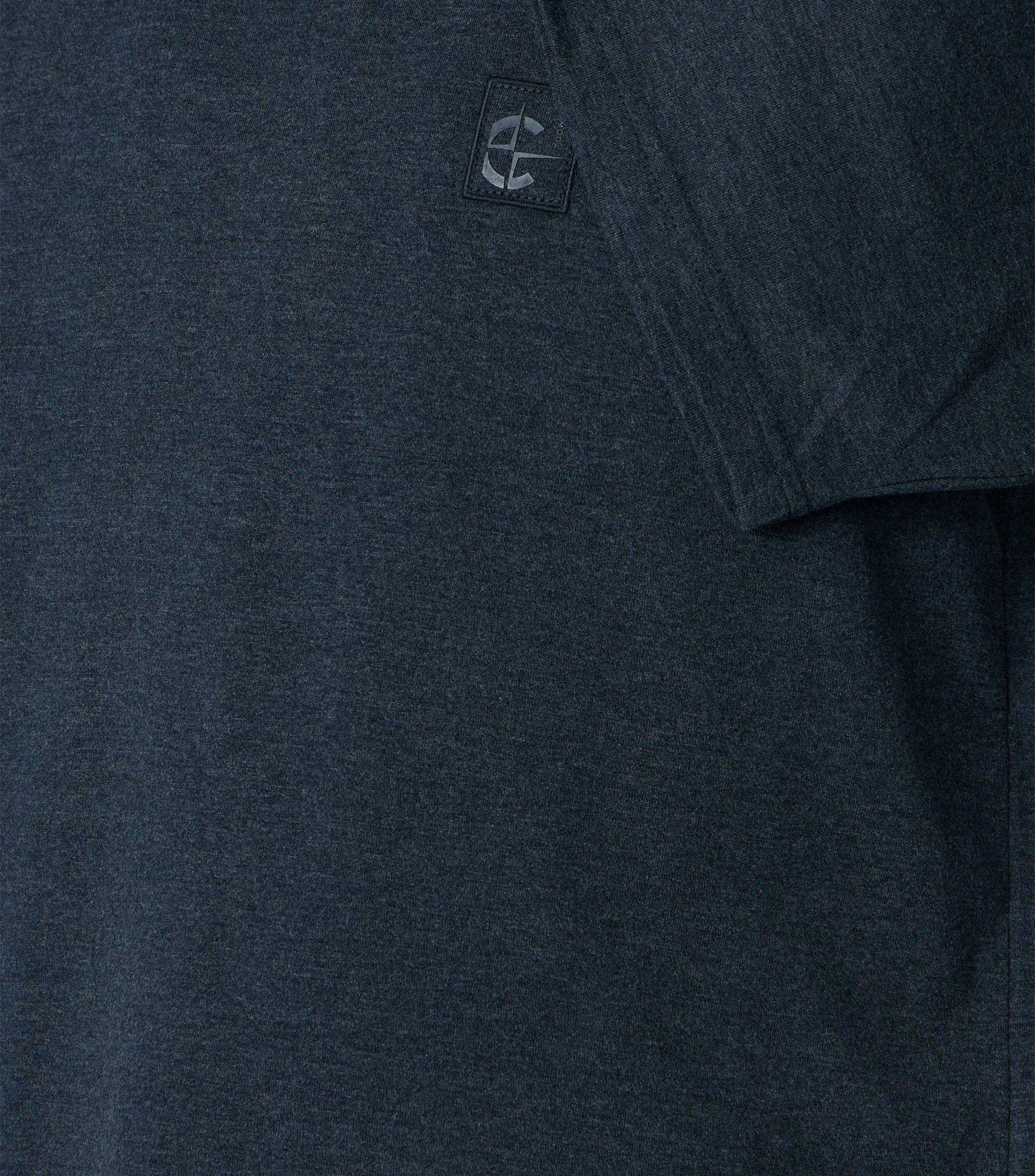 T-Shirt im unifarbenen Design in der Farbe Dunkelblau