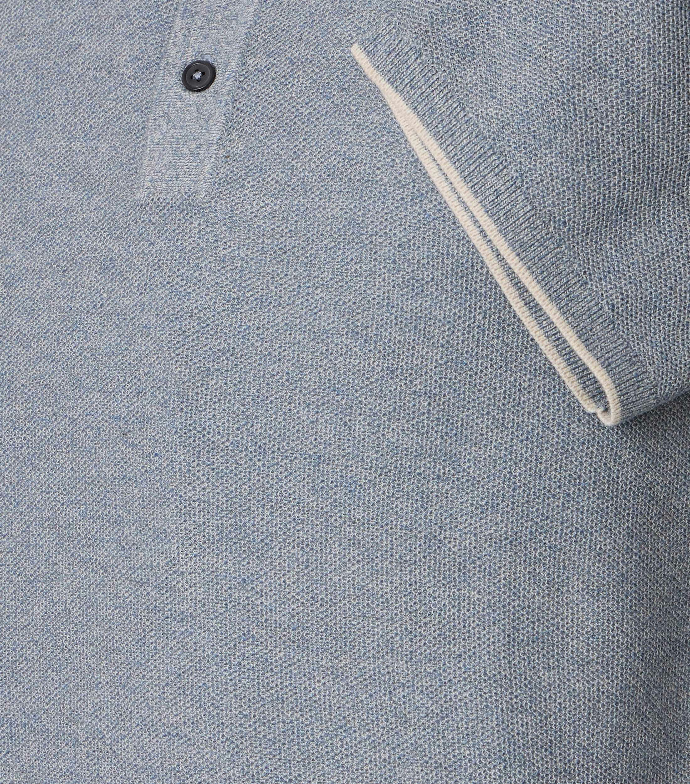 Ein Polo-Shirt im uni Muster in der Farbe Hellblau