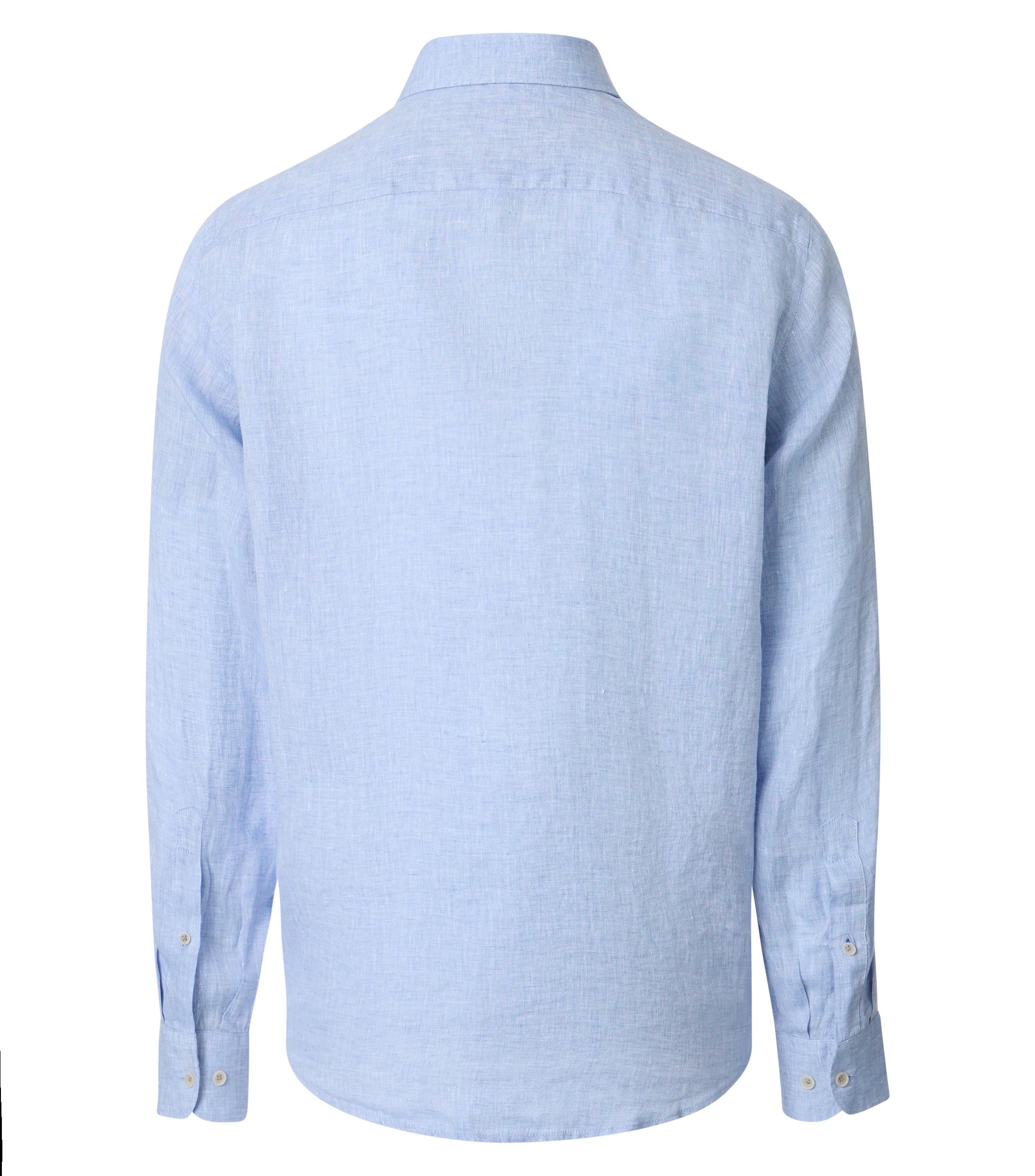 Freizeithemd im unifarbenen Design in der Farbe Hellblau