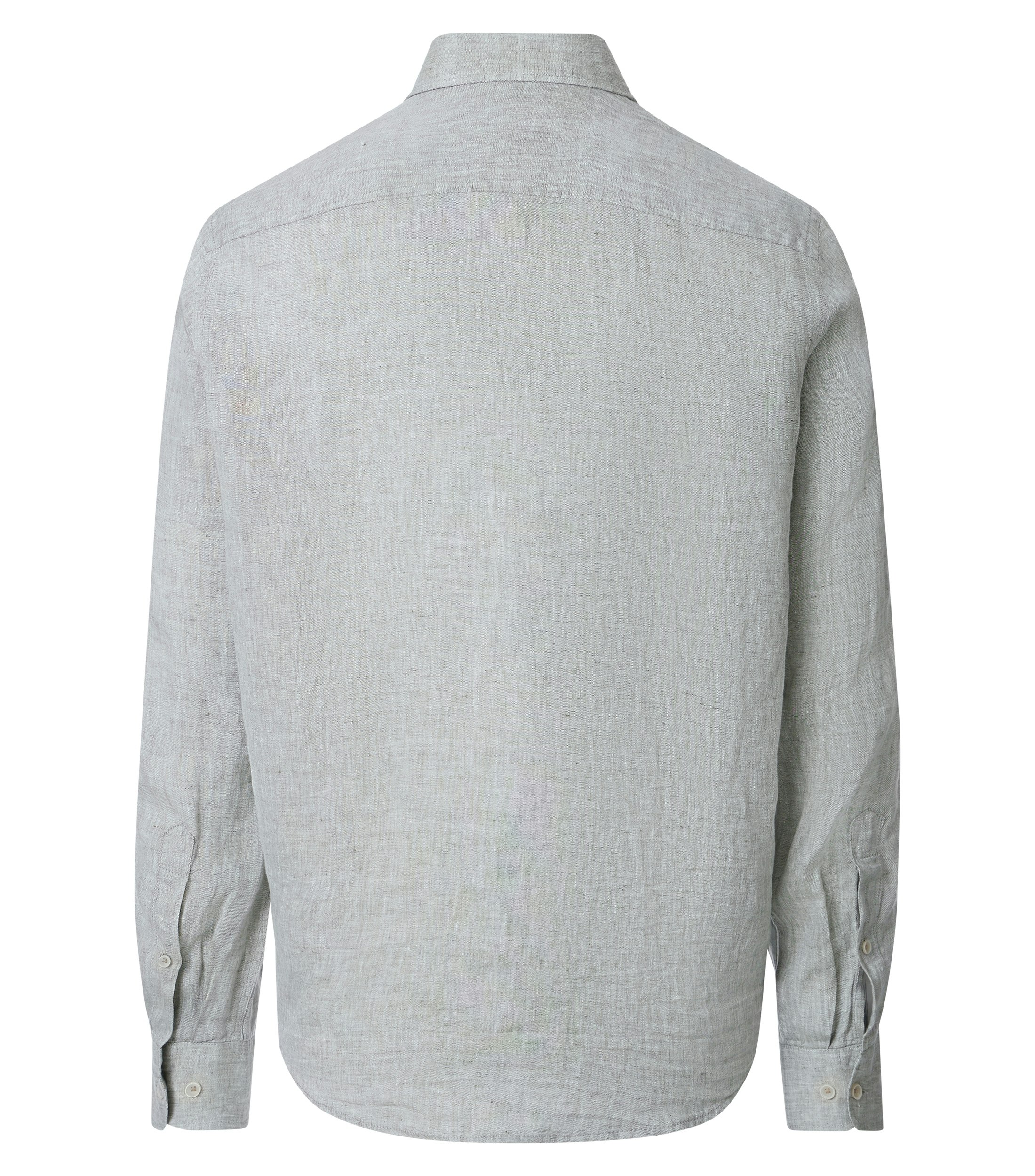 Ein Freizeithemd im uni Muster in der Farbe Hellgrün