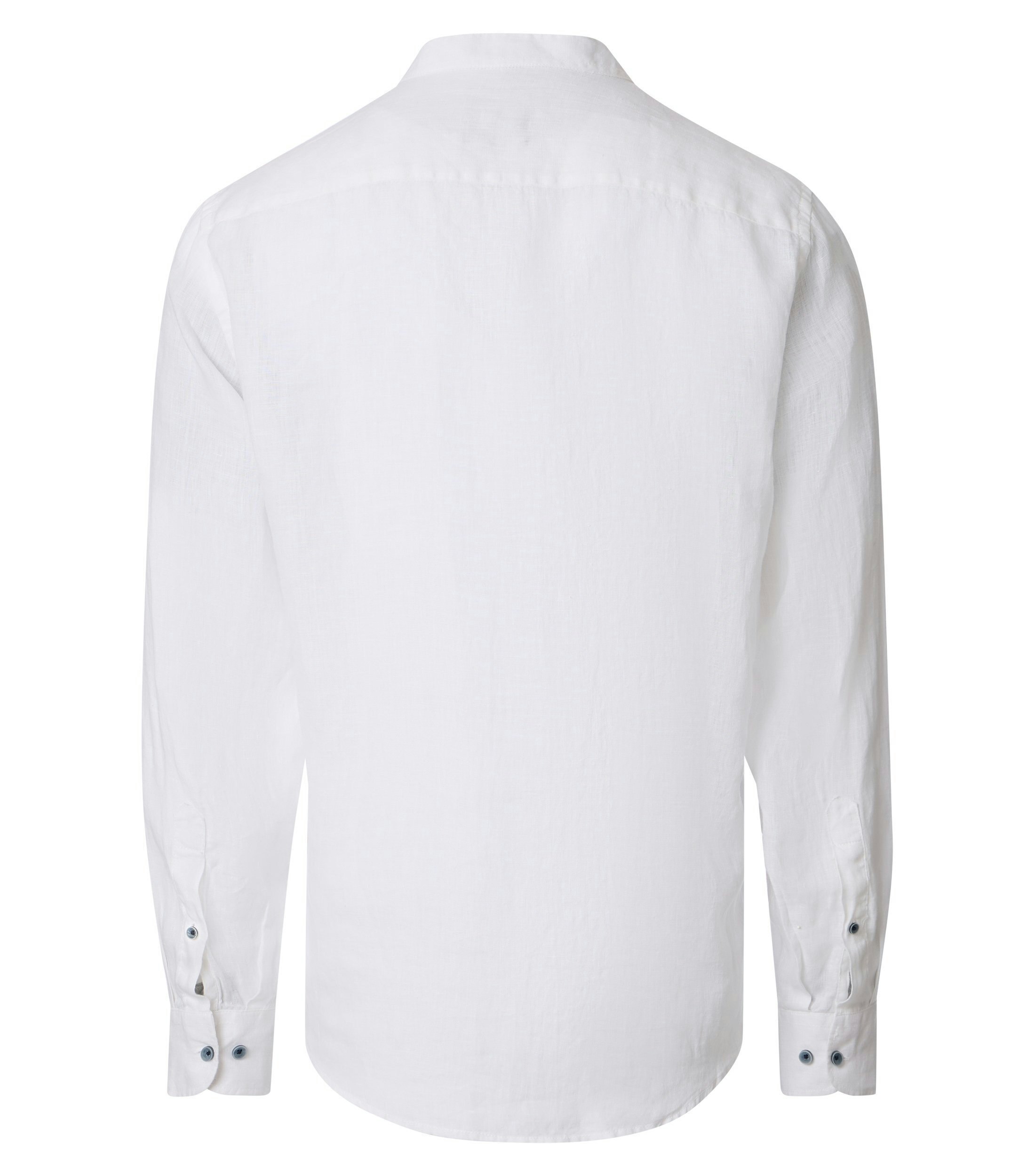 Ein Freizeithemd im uni Muster in der Farbe Weiß