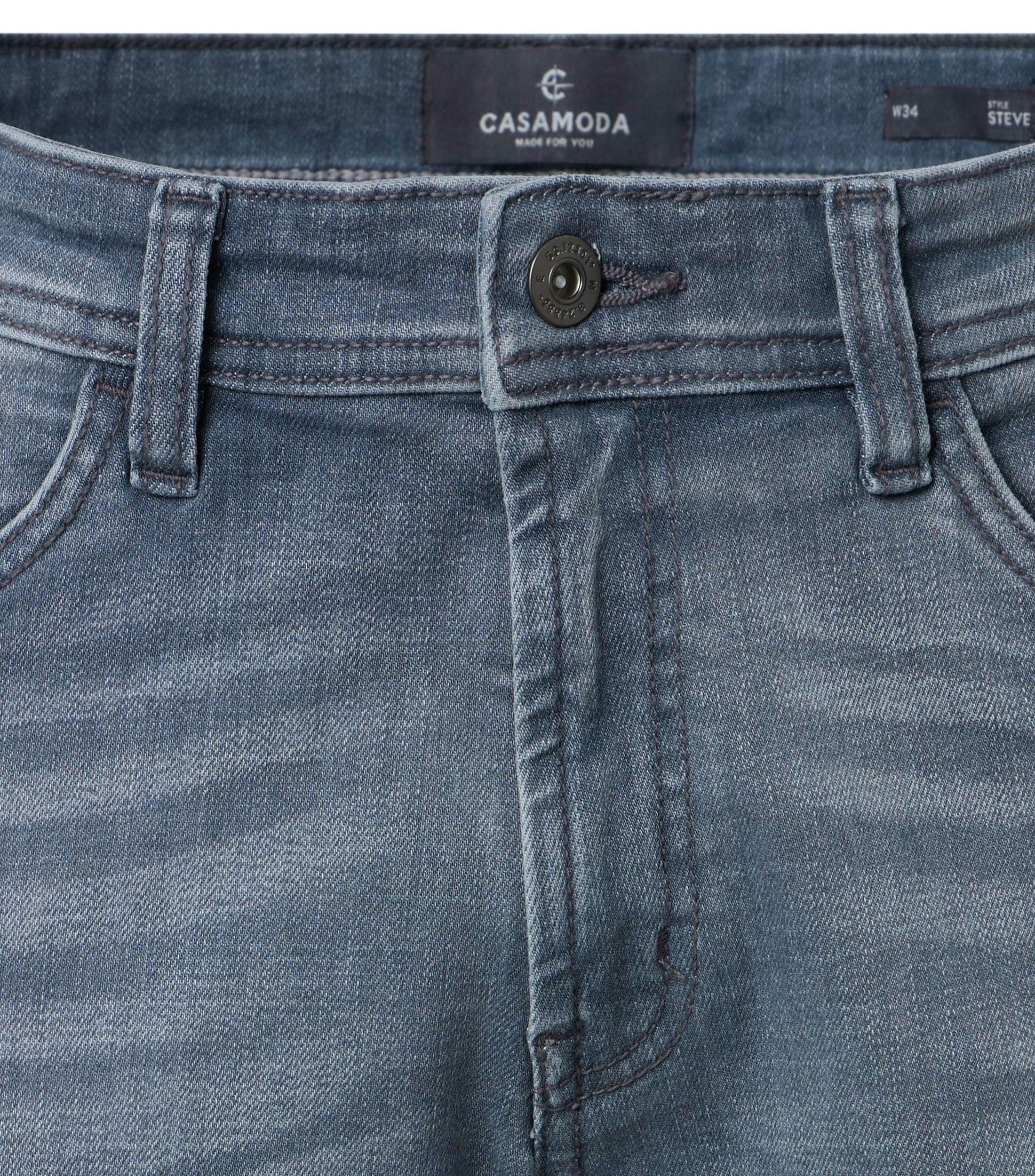 Shorts im unifarbenen Design in der Farbe graues Mittelblau