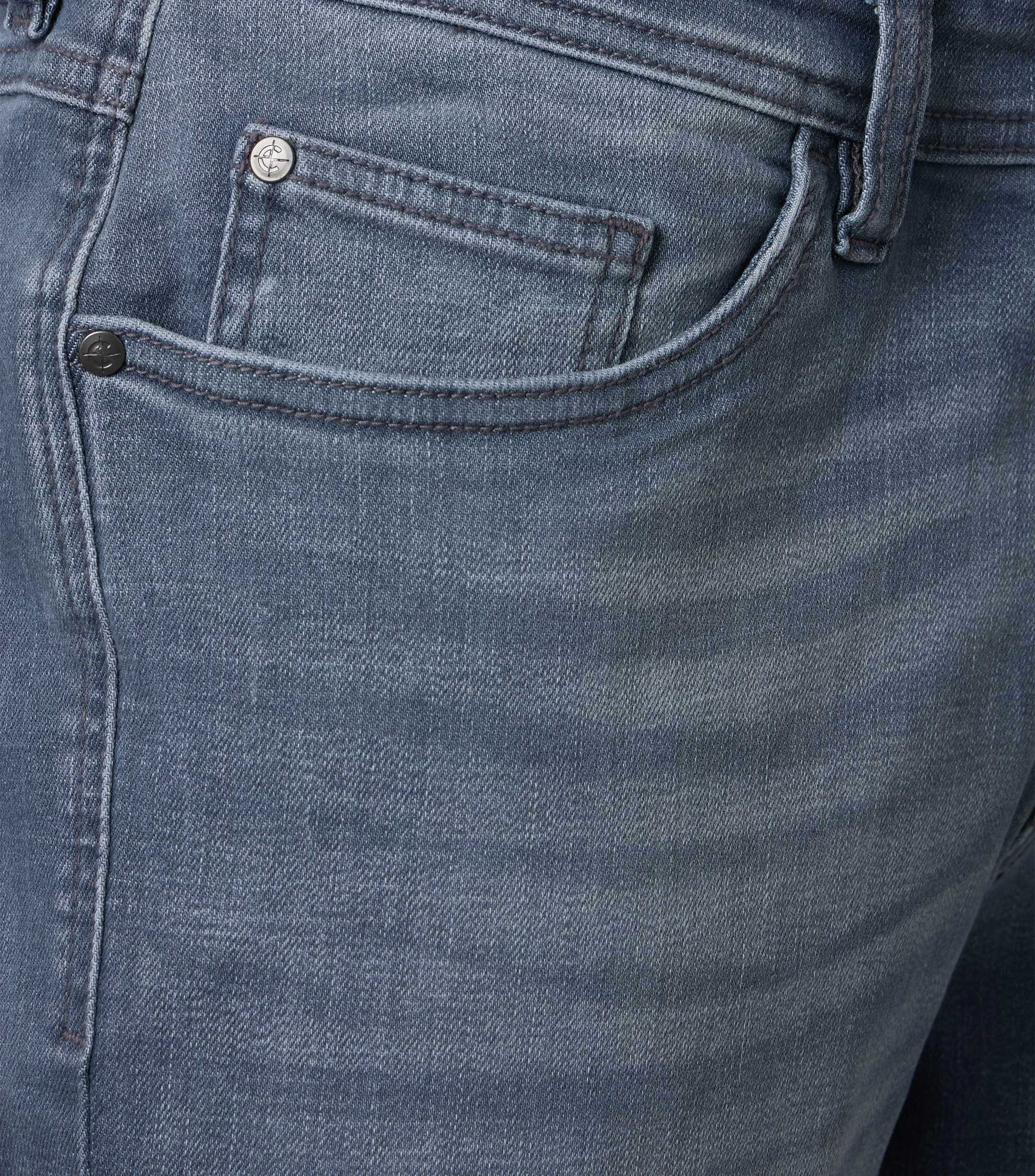 Shorts im unifarbenen Design in der Farbe graues Mittelblau