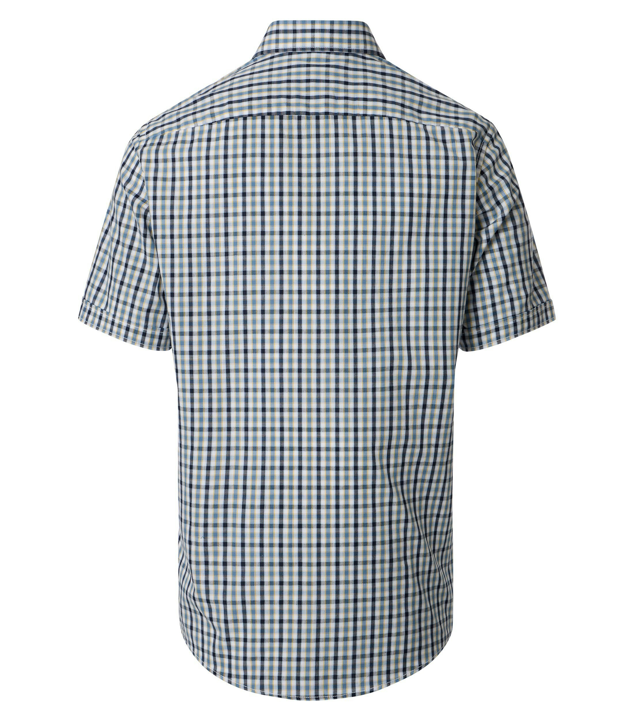 Ein Freizeithemd im kariert Muster in der Farbe Blau