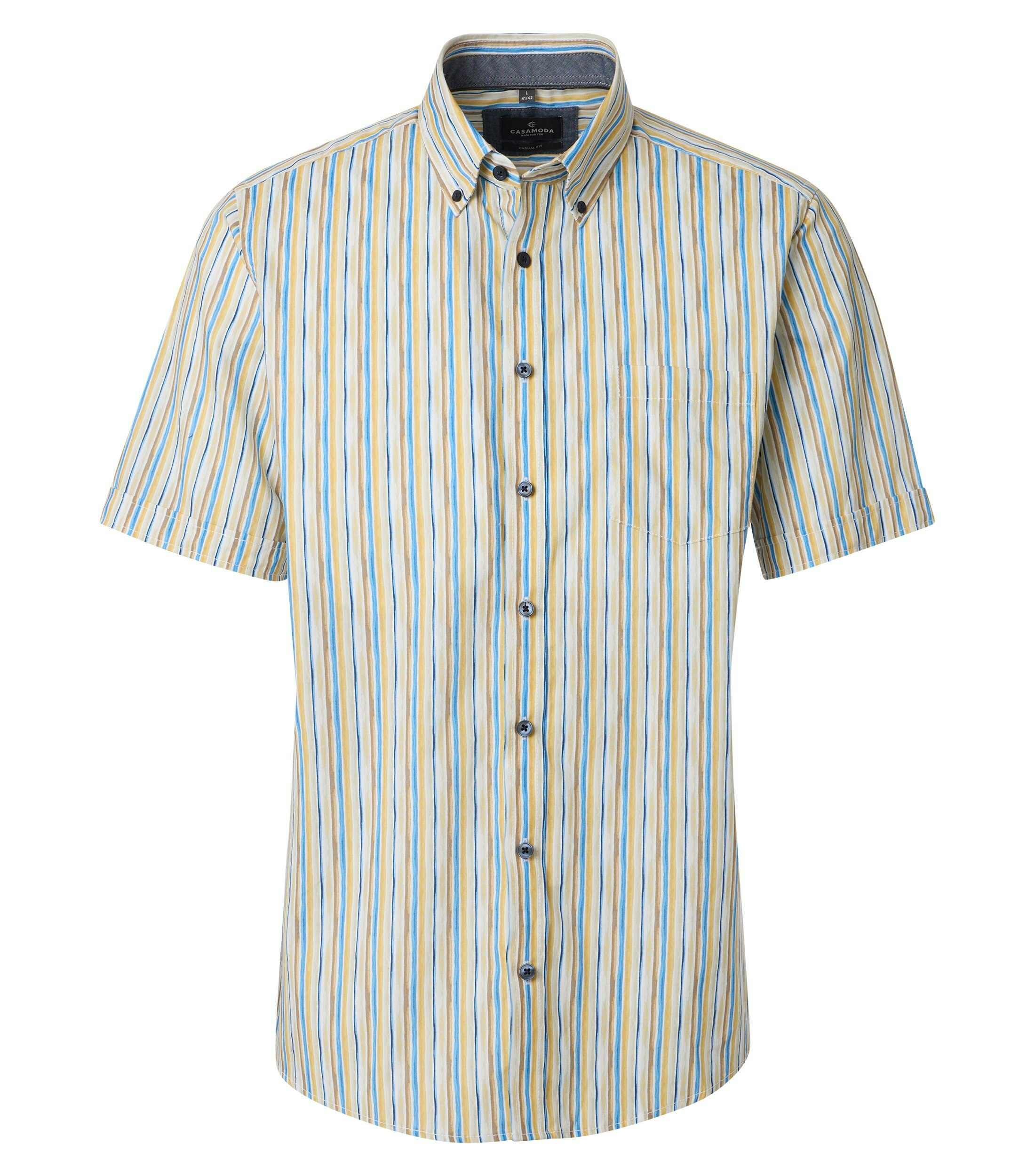 Ein Freizeithemd im Print Muster in der Farbe Gelb