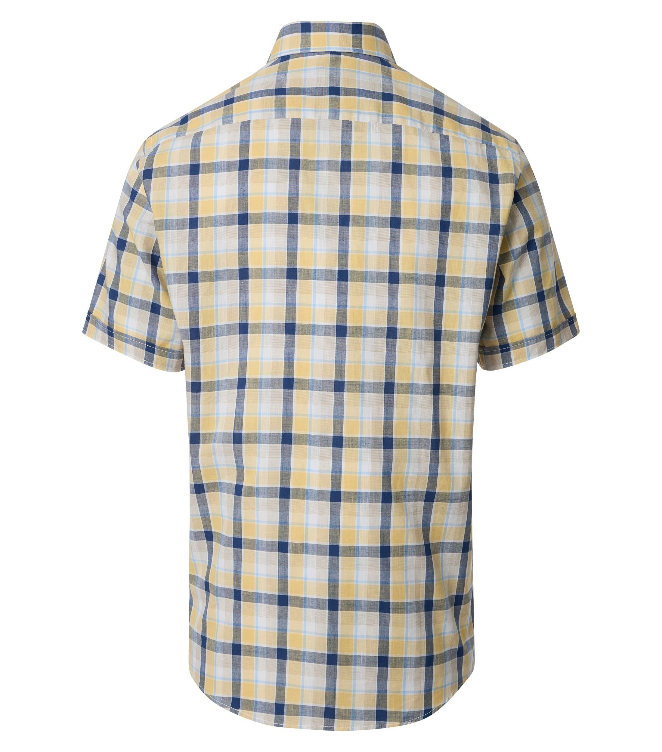 Ein Freizeithemd im kariert Muster in der Farbe Gelb