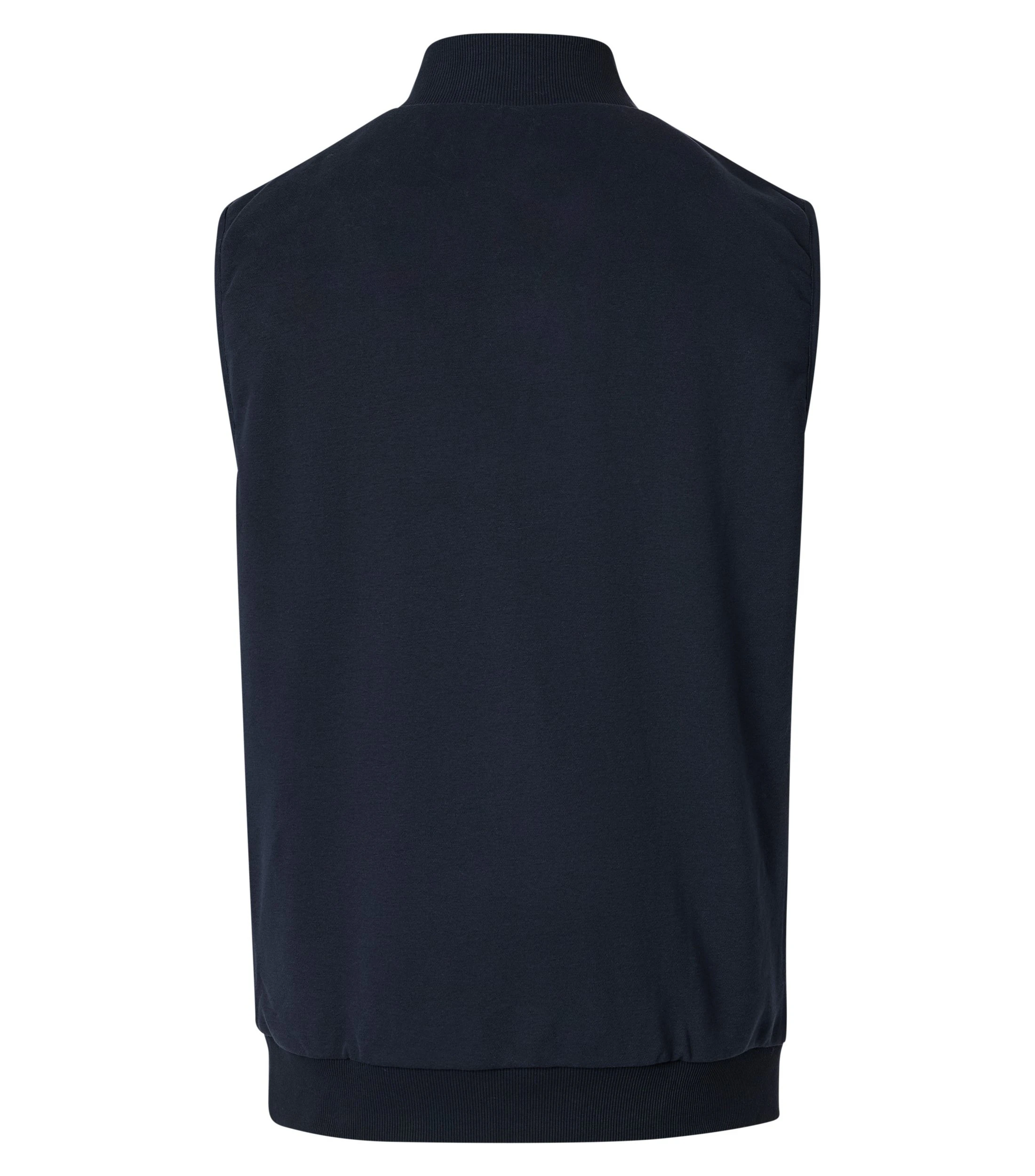 Sweatweste im unifarbenen Design in der Farbe Dunkelblau