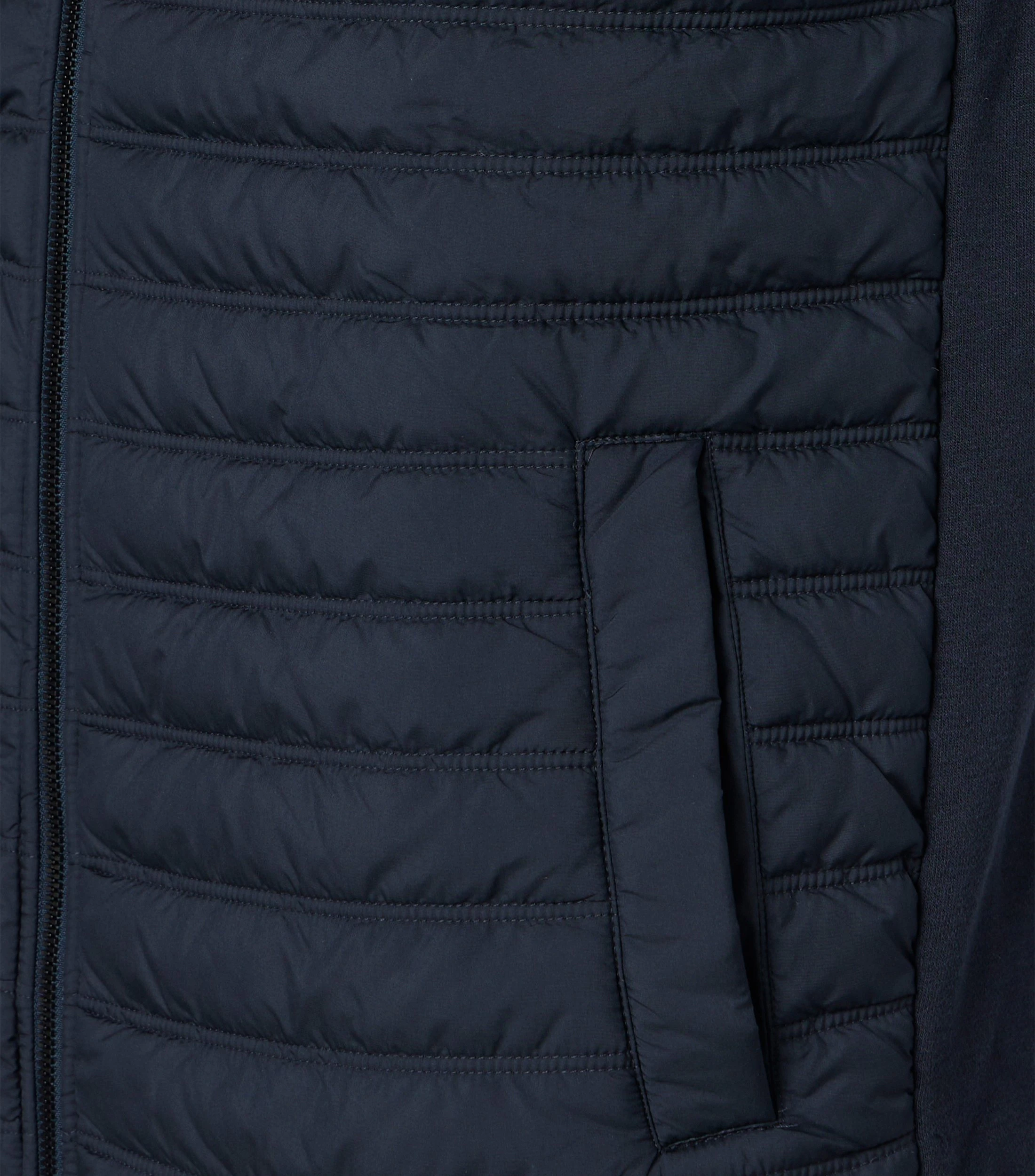 Sweatweste im unifarbenen Design in der Farbe Dunkelblau