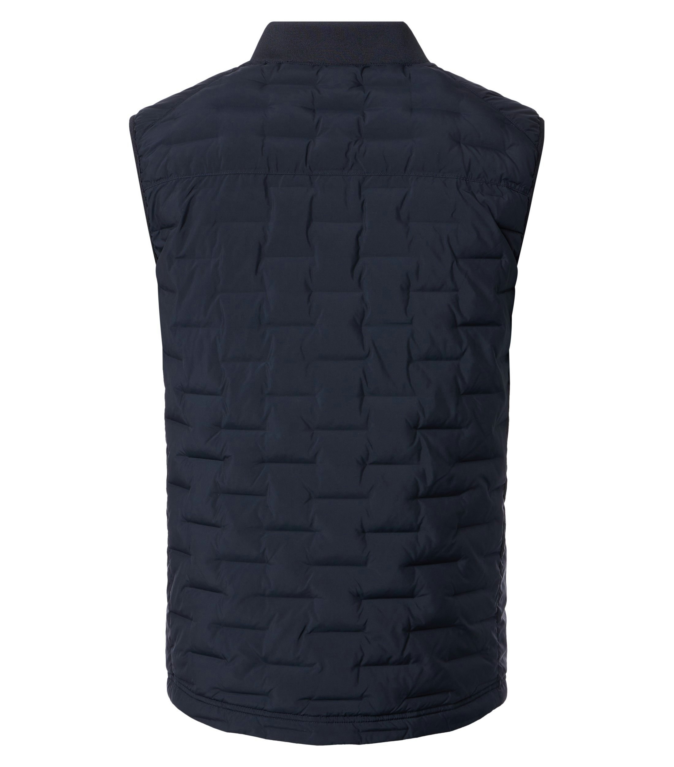 Eine Weste im uni Muster in der Farbe Dunkelblau