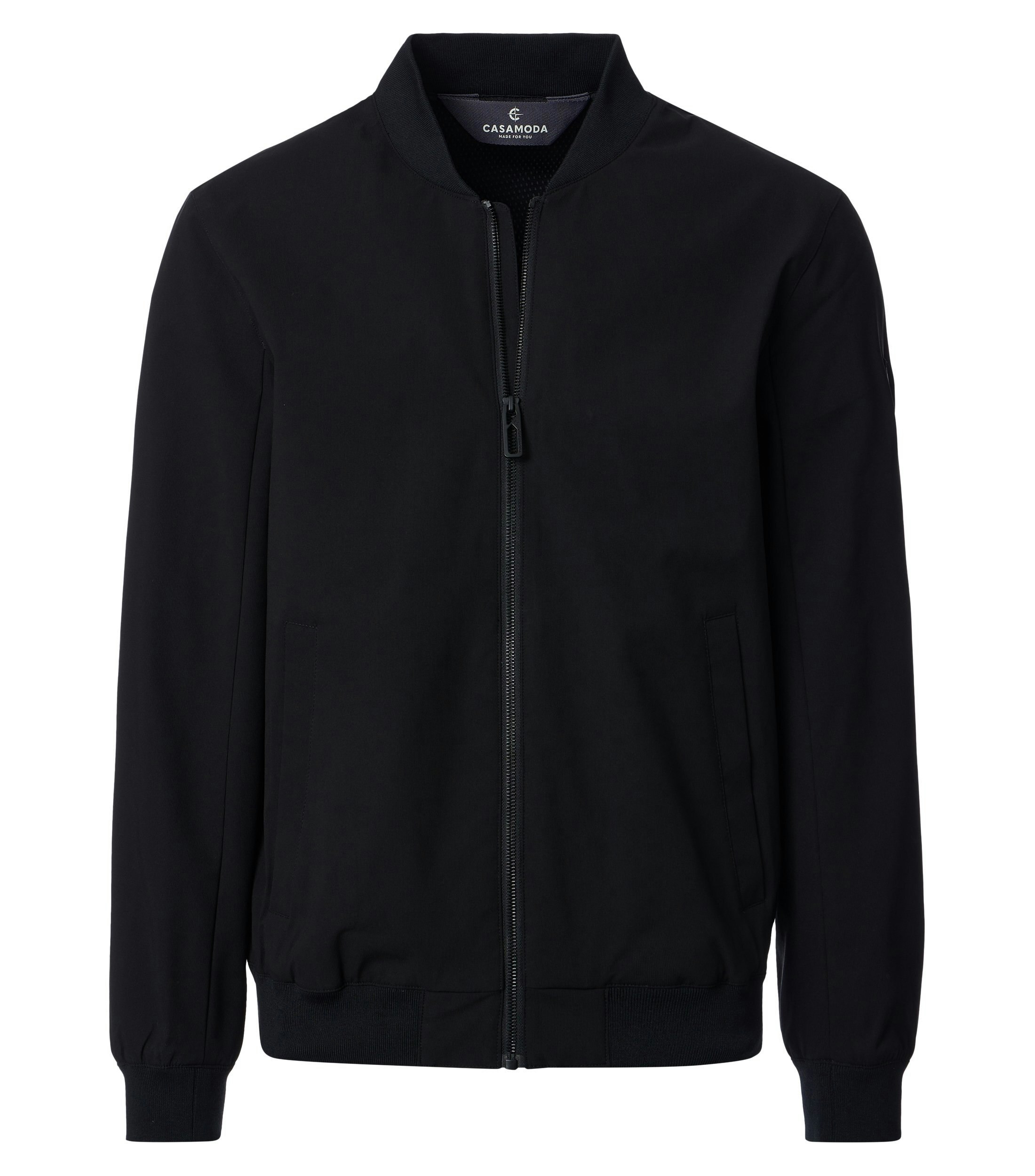 Jacke im unifarbenen Design in der Farbe Schwarz