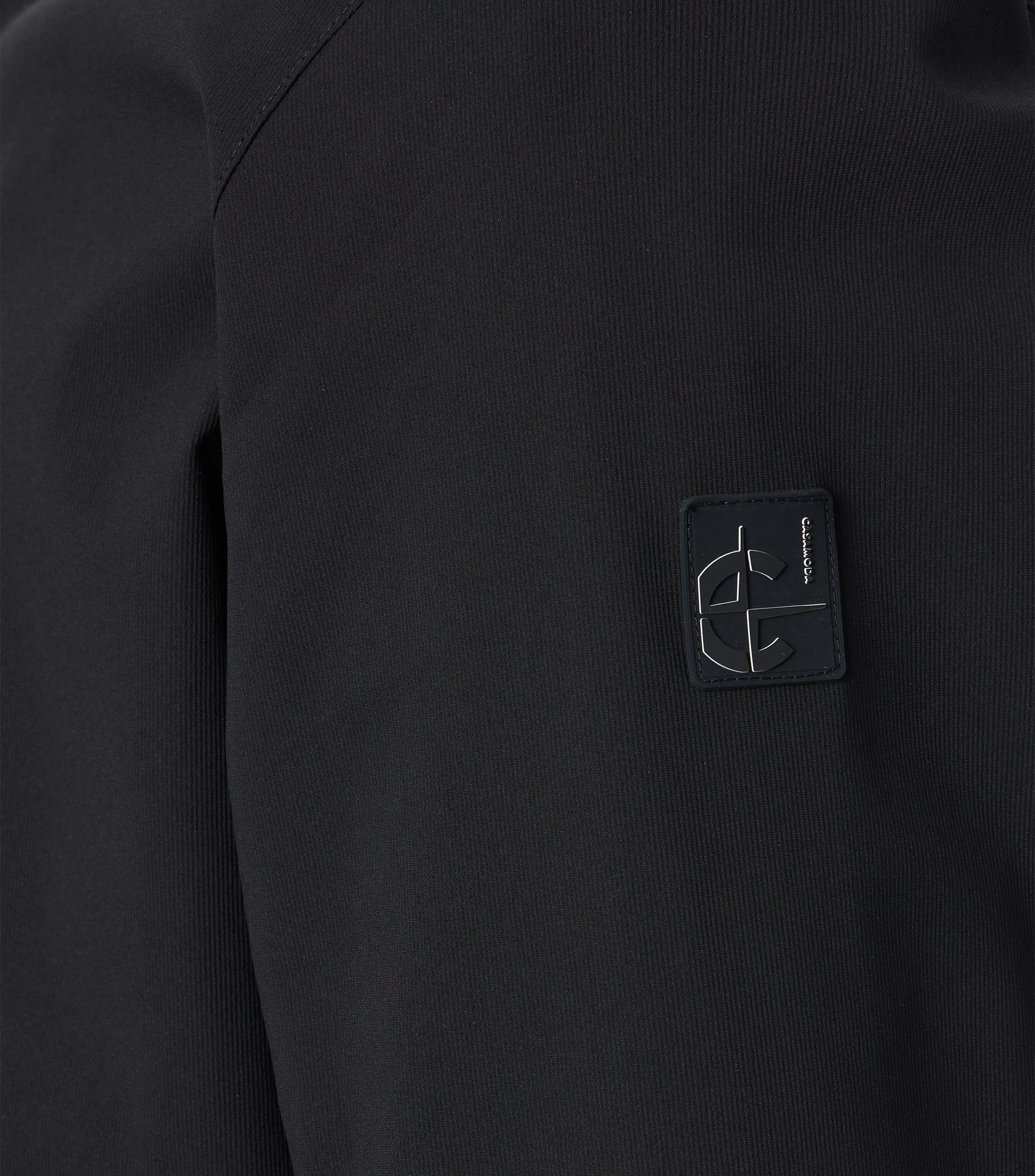 Jacke im unifarbenen Design in der Farbe Schwarz