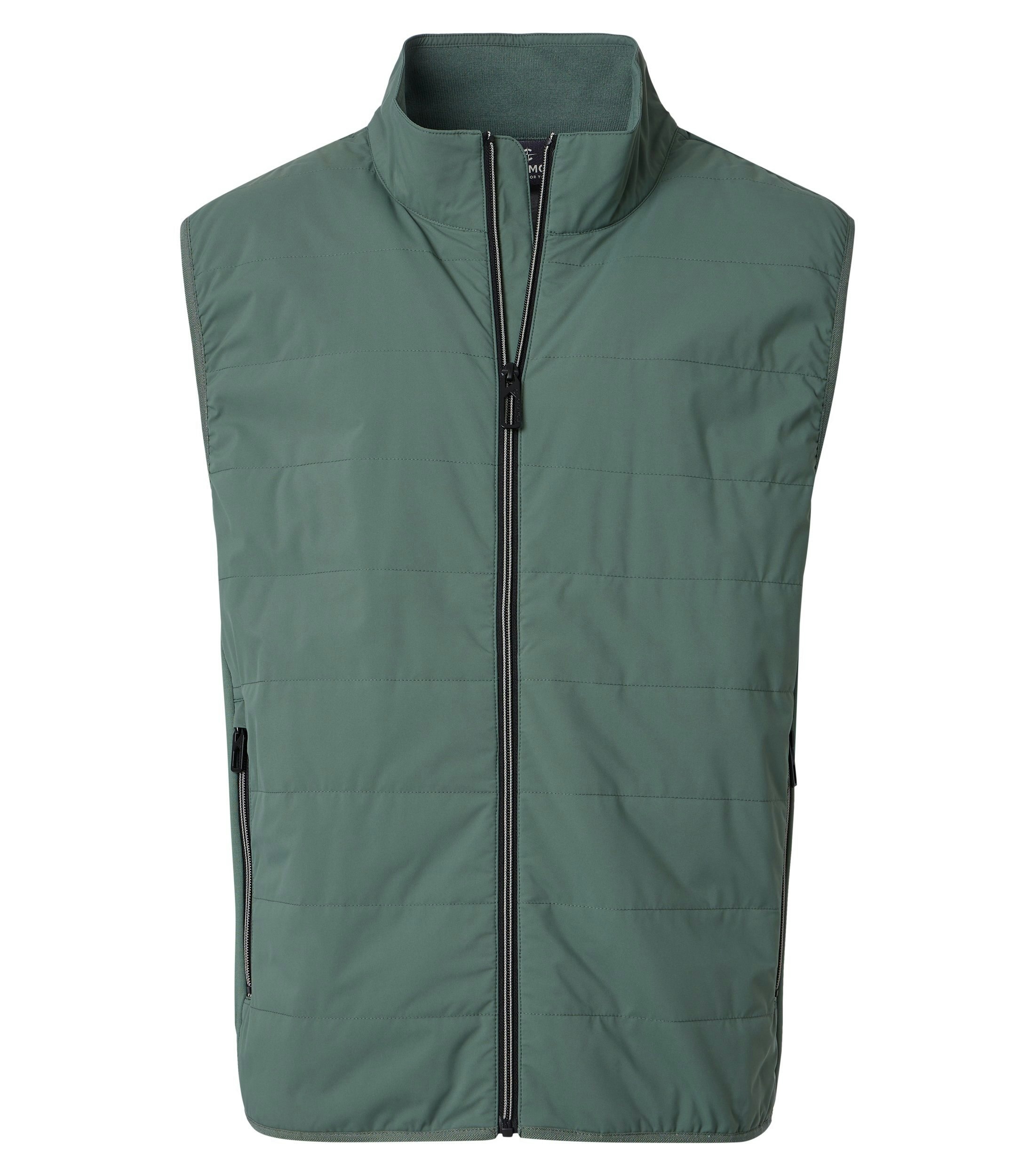 Eine Weste im uni Muster in der Farbe Grün