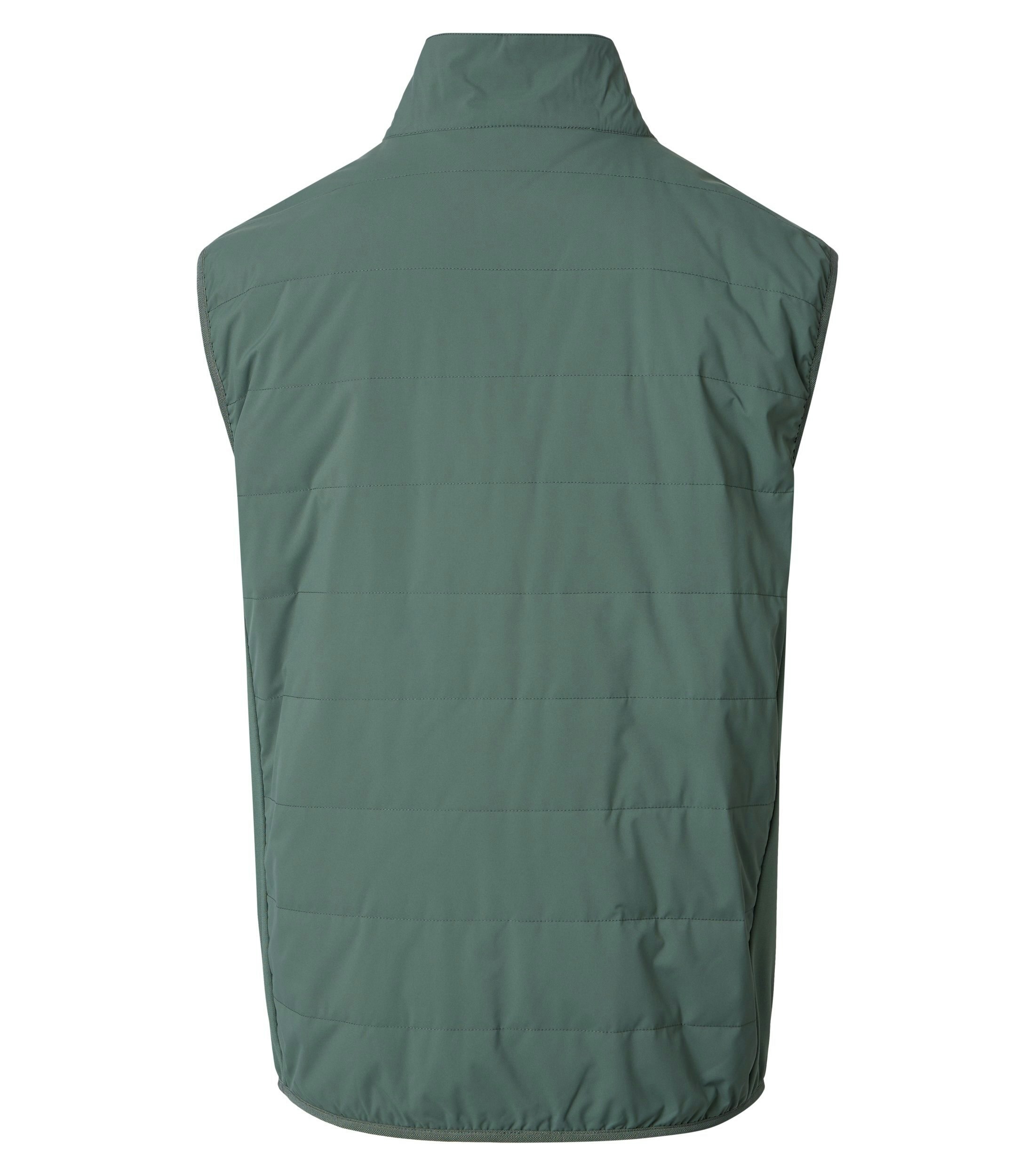 Eine Weste im uni Muster in der Farbe Grün