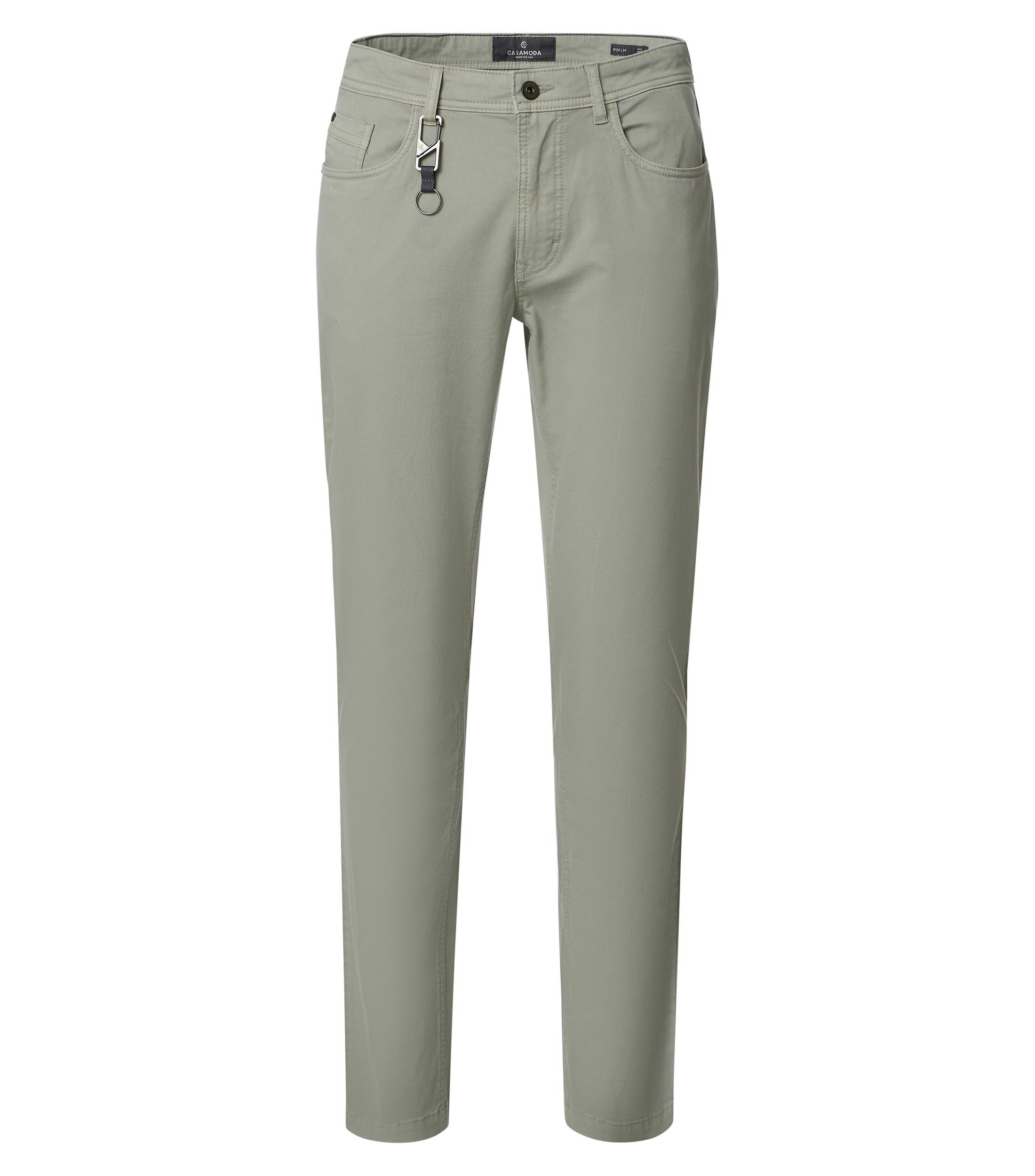 Eine Chino im uni Muster in der Farbe Hellgrün