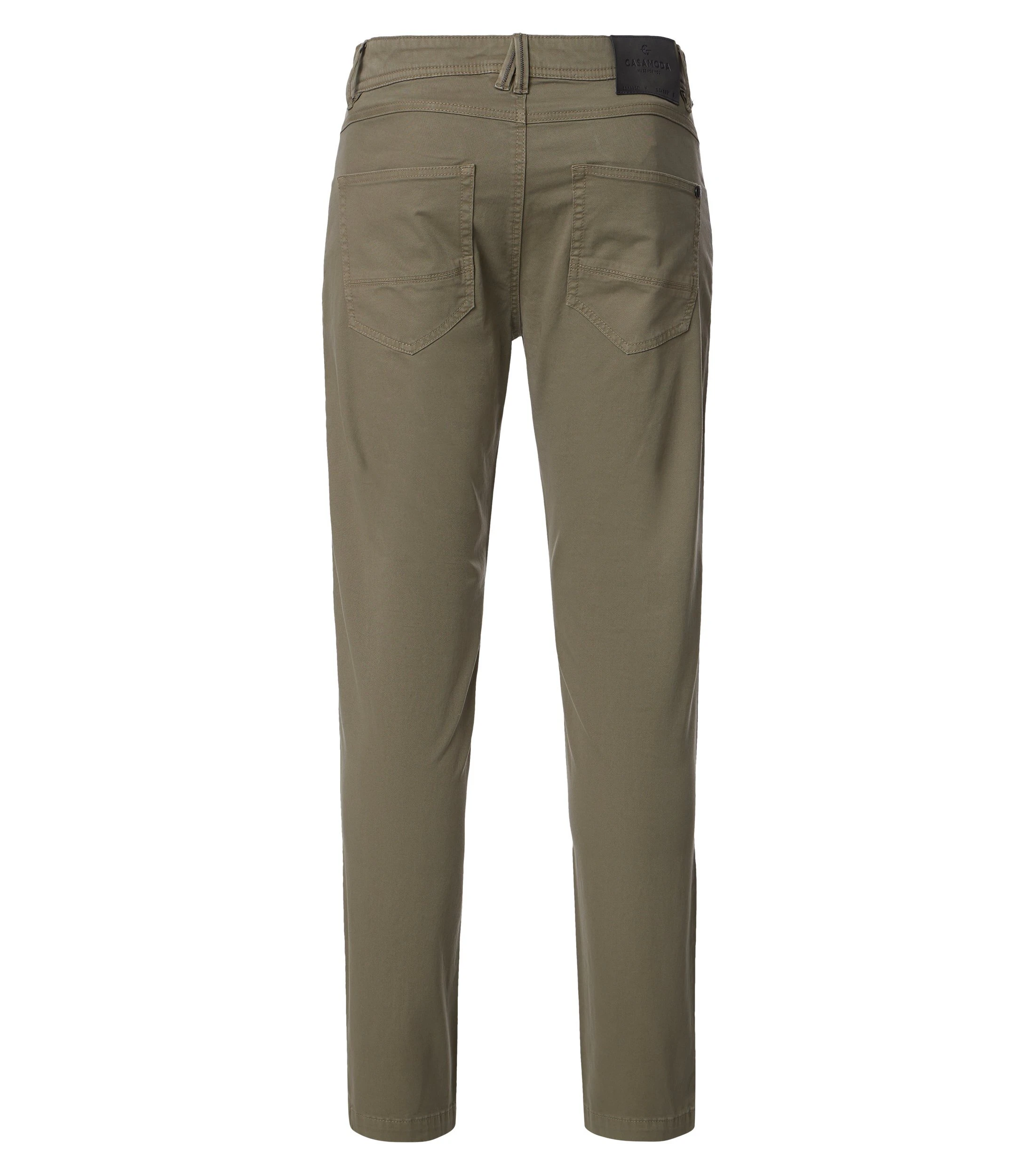 Chino im unifarbenen Design in der Farbe Grün