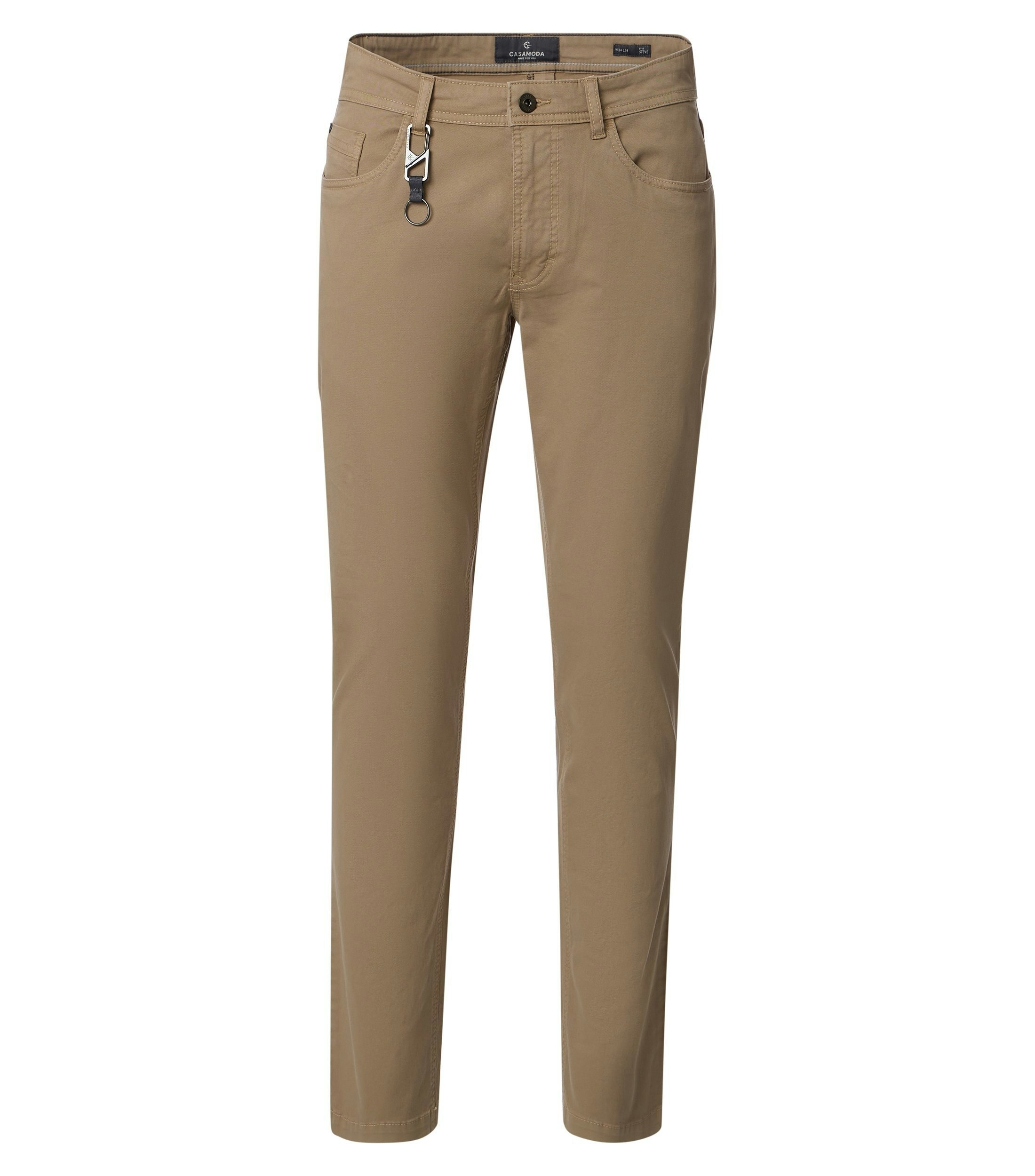 Eine Chino im uni Muster in der Farbe Beige