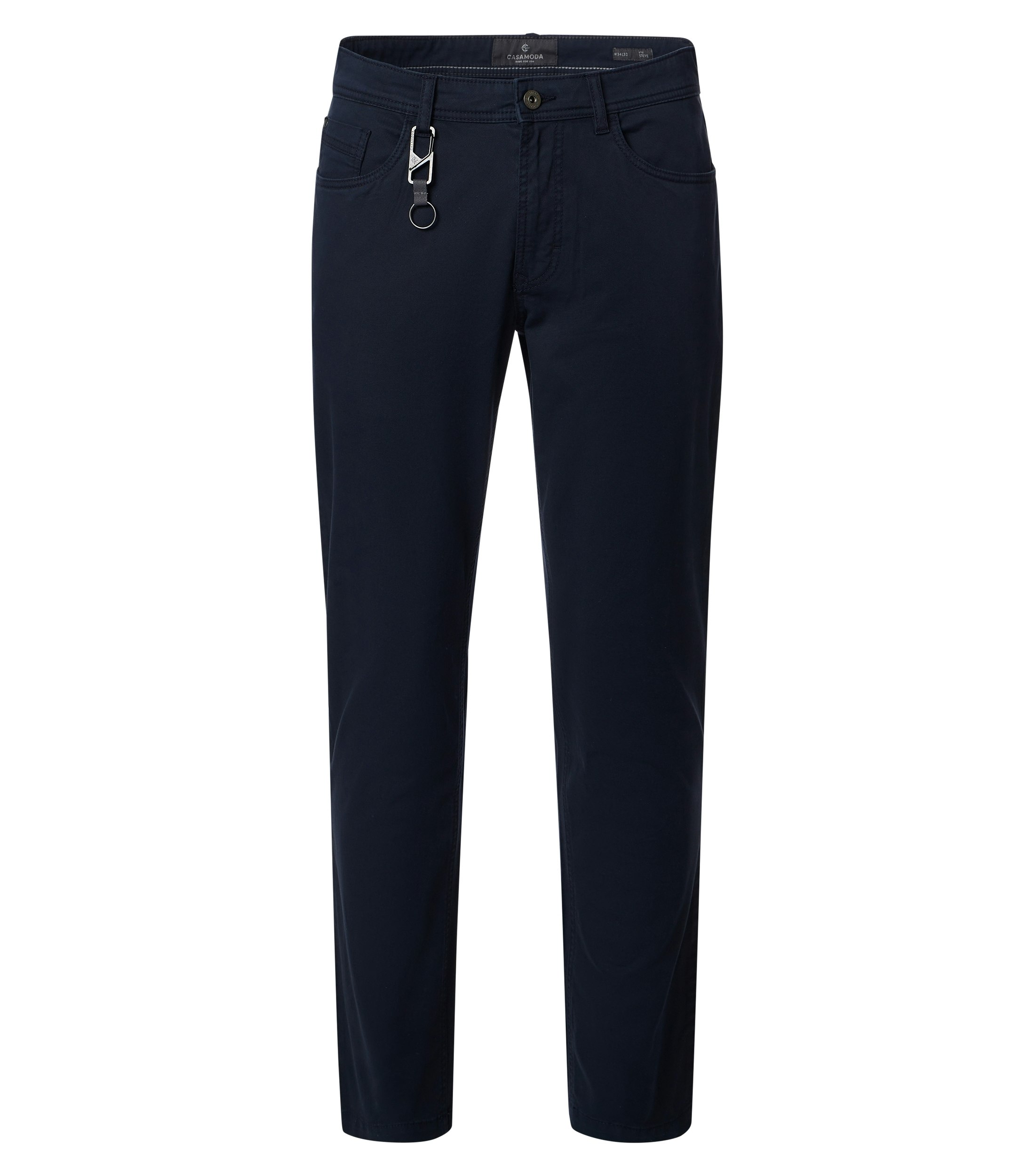Eine Chino im uni Muster in der Farbe Dunkelblau