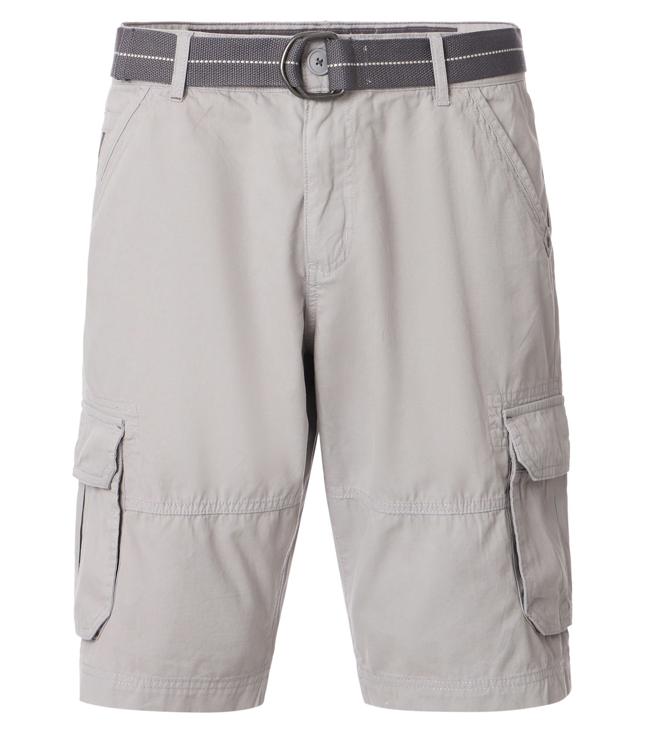 Eine Shorts im uni Muster in der Farbe Grau