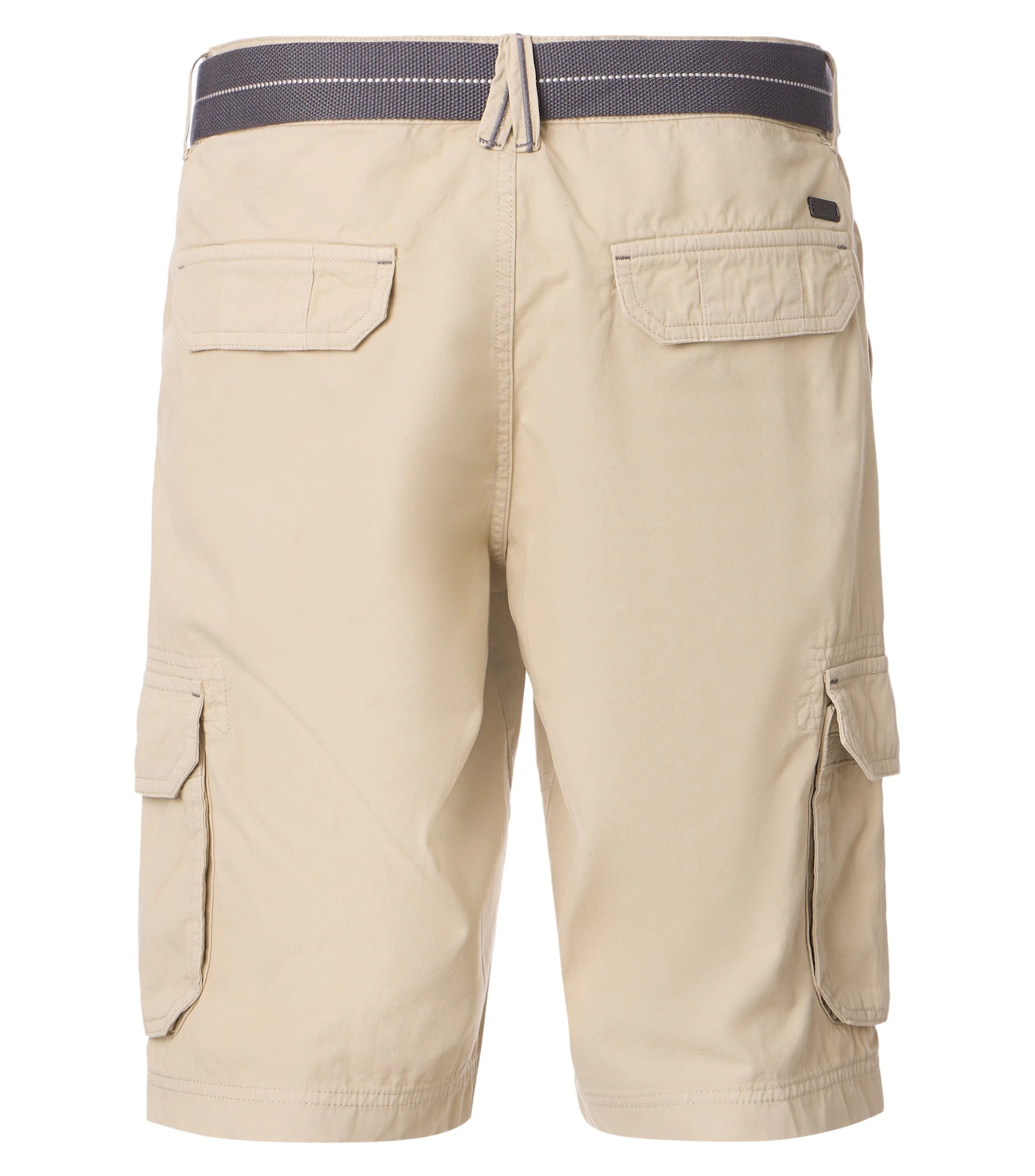 Shorts im unifarbenen Design in der Farbe Champagner Beige
