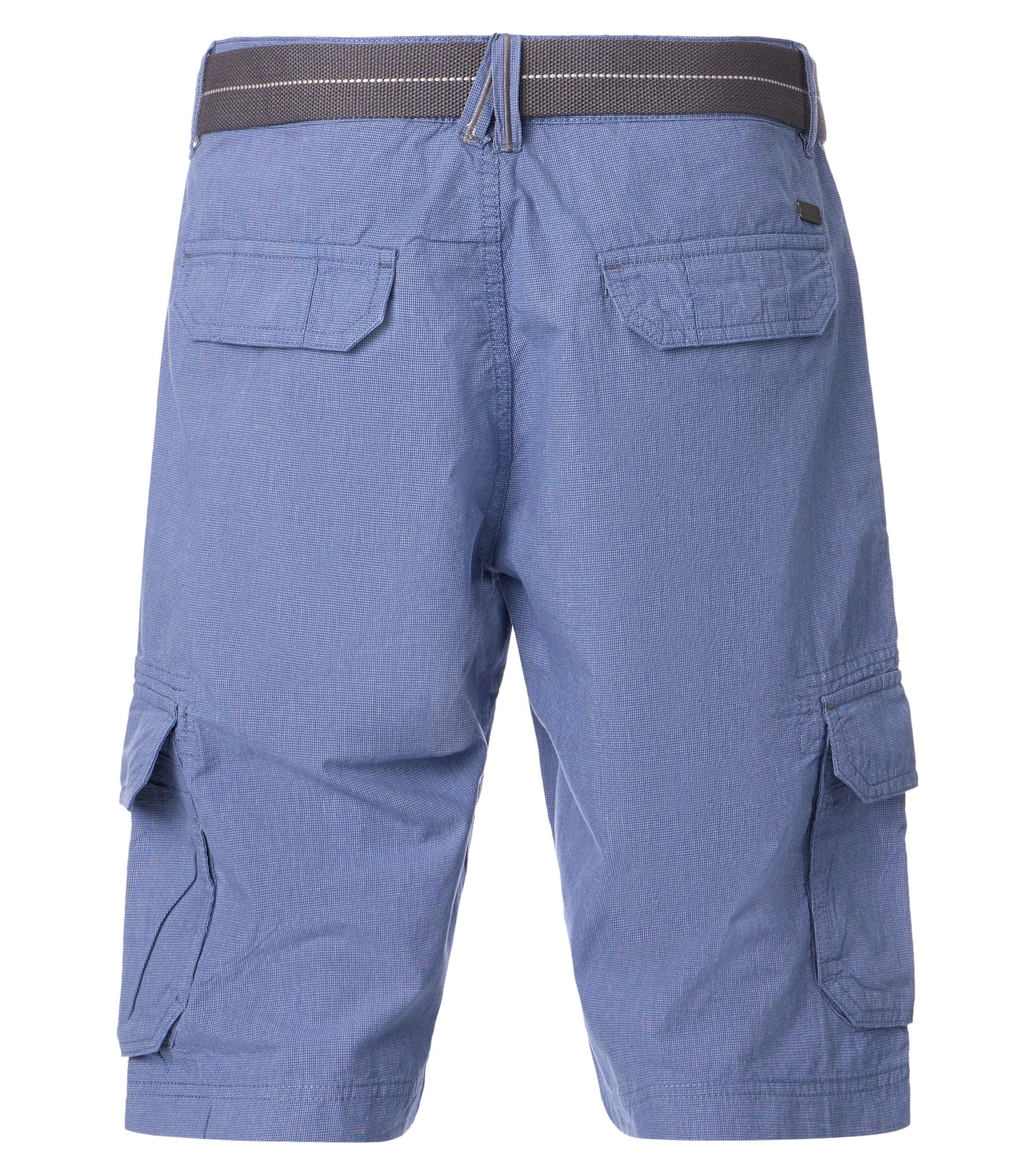 Shorts im unifarbenen Design in der Farbe Blau