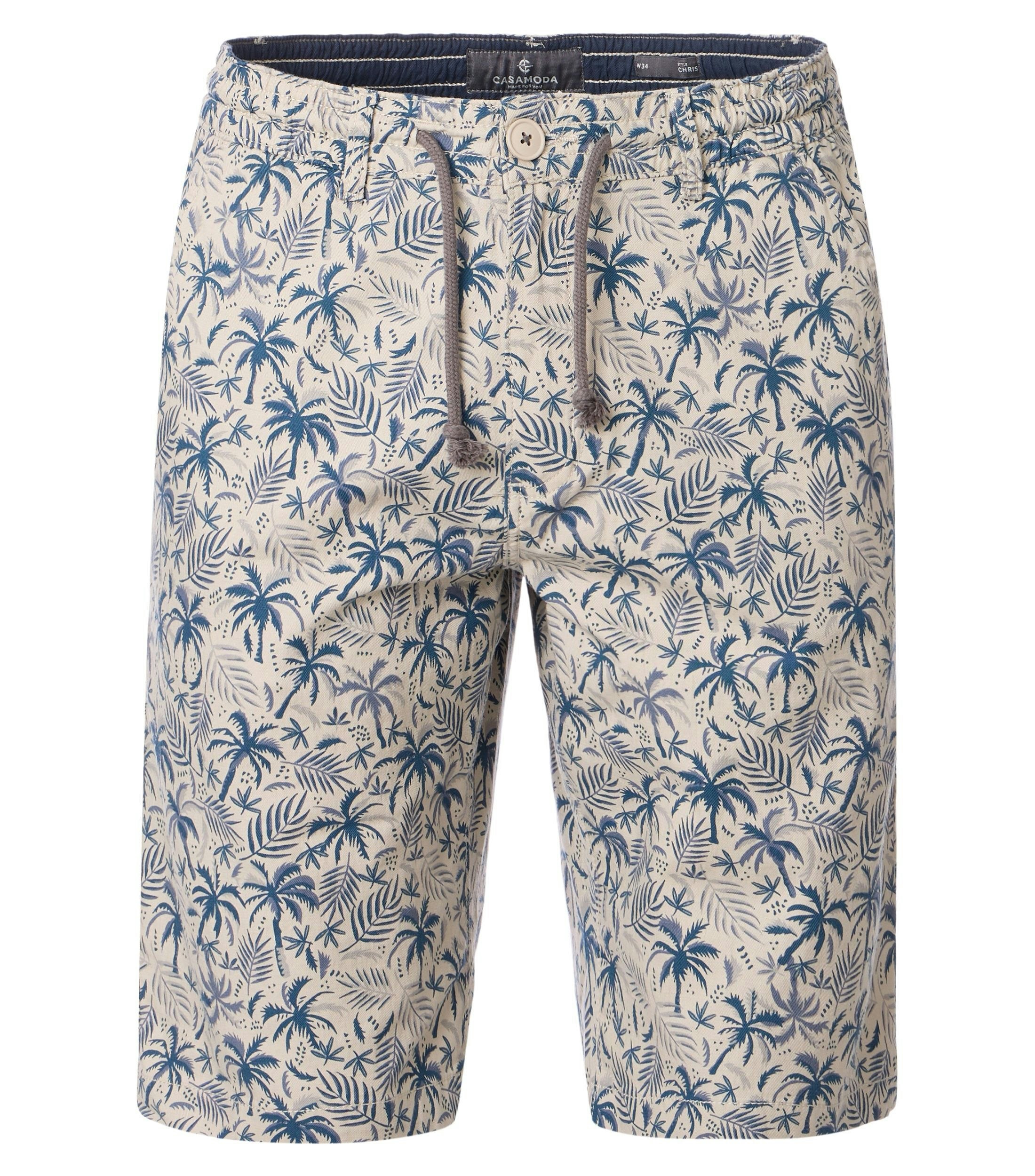 Eine Shorts im uni Muster in der Farbe Champagner Beige