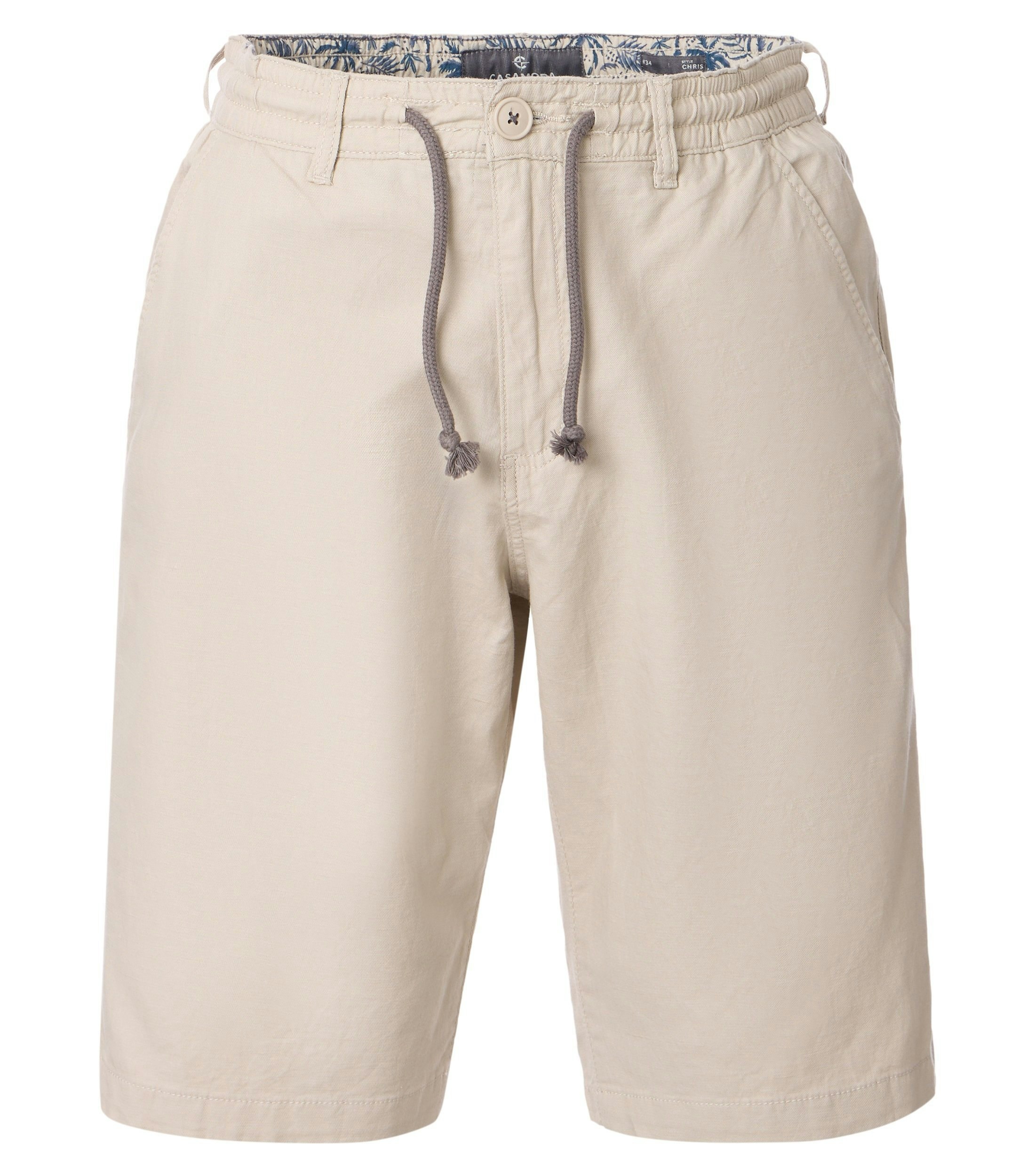 Eine Shorts im uni Muster in der Farbe Blau