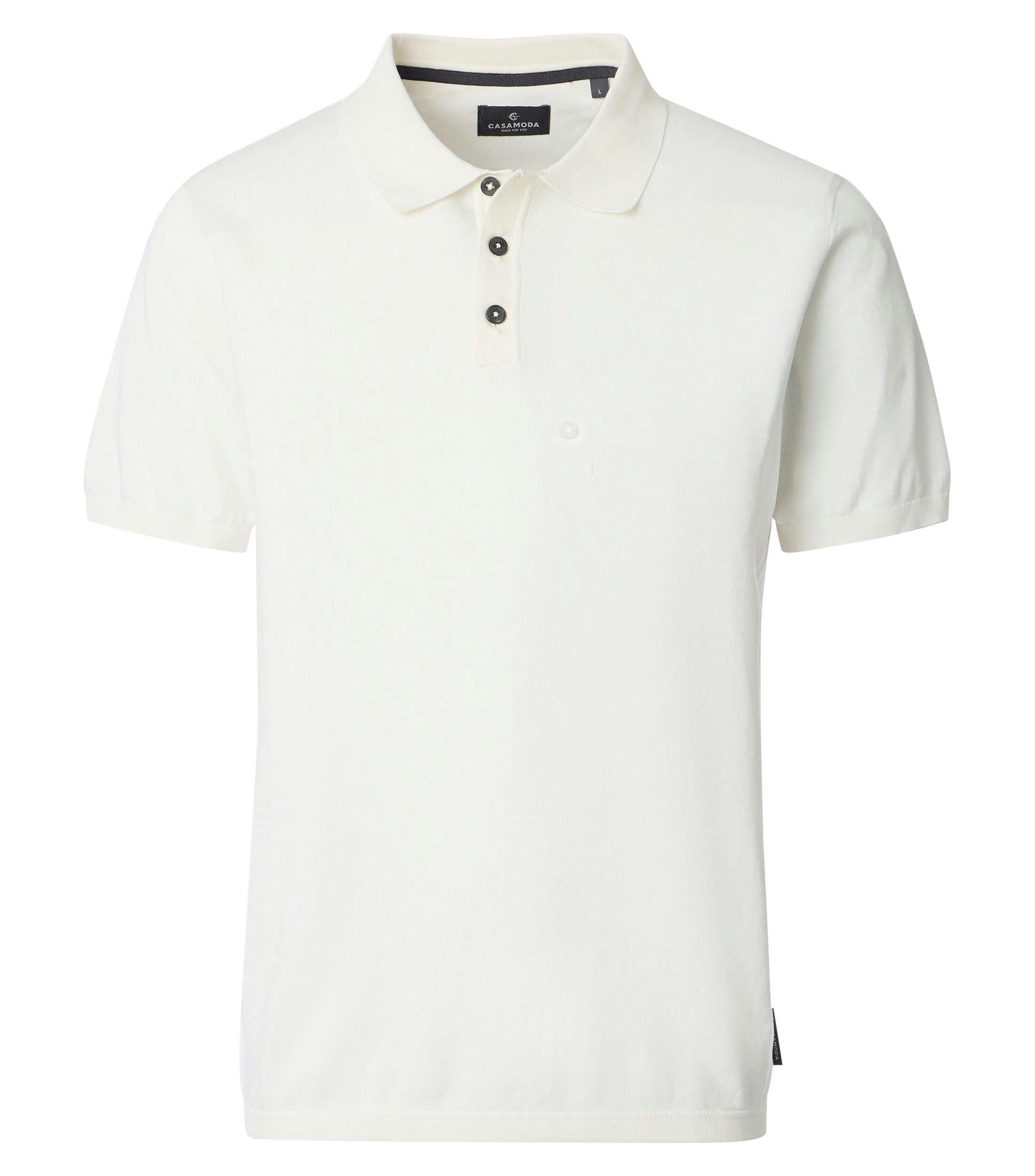 Ein Polo-Shirt im uni Muster in der Farbe Weiß
