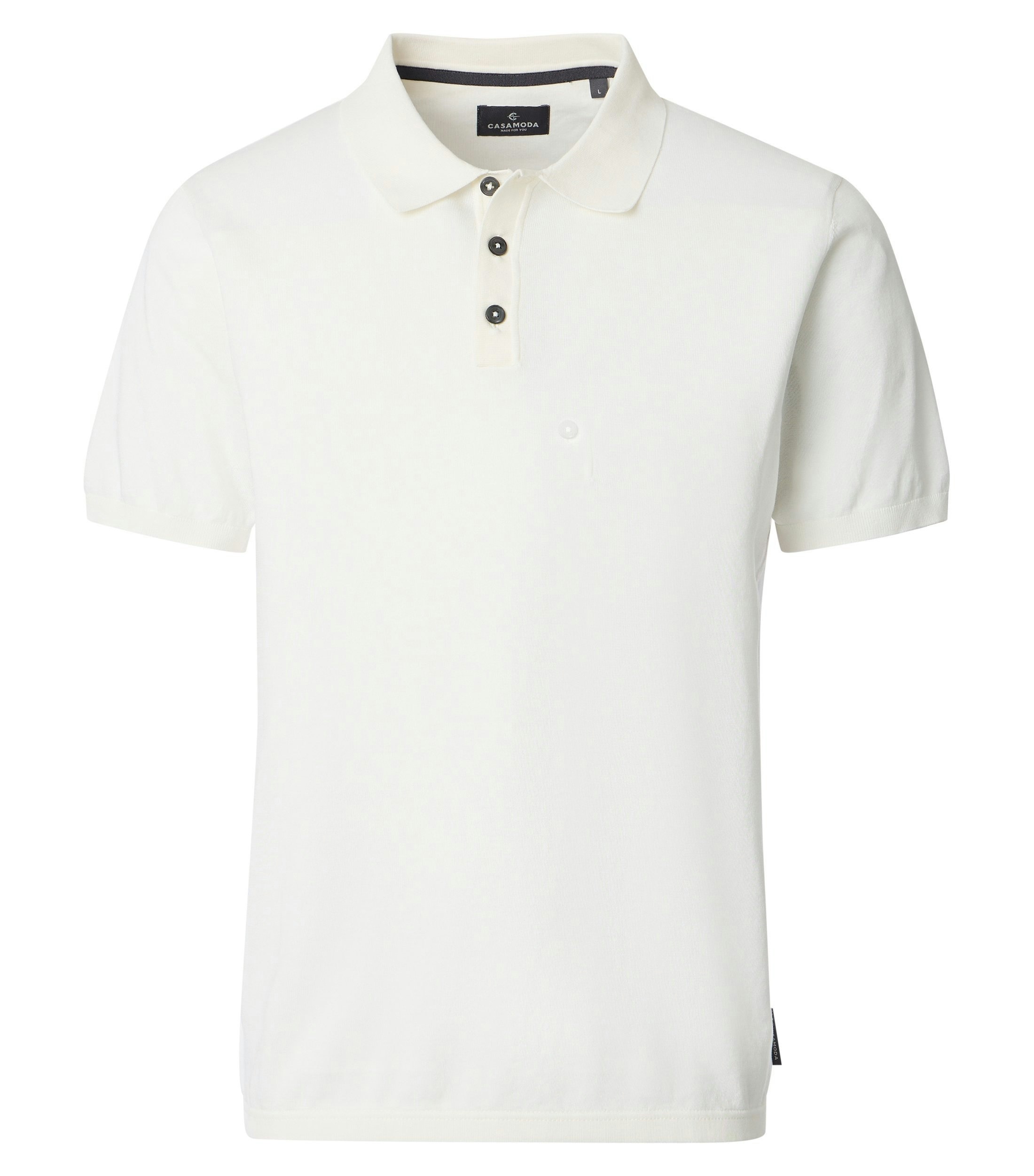 Ein Polo-Shirt im uni Muster in der Farbe Weiß