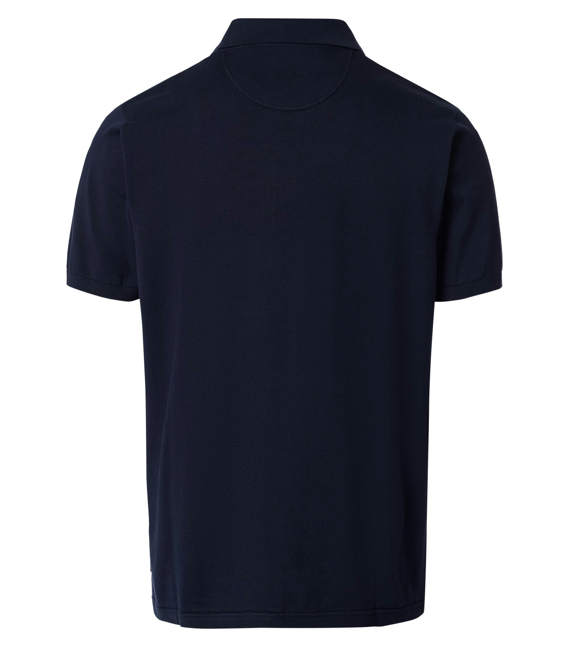 Ein Polo-Shirt im uni Muster in der Farbe Dunkelblau