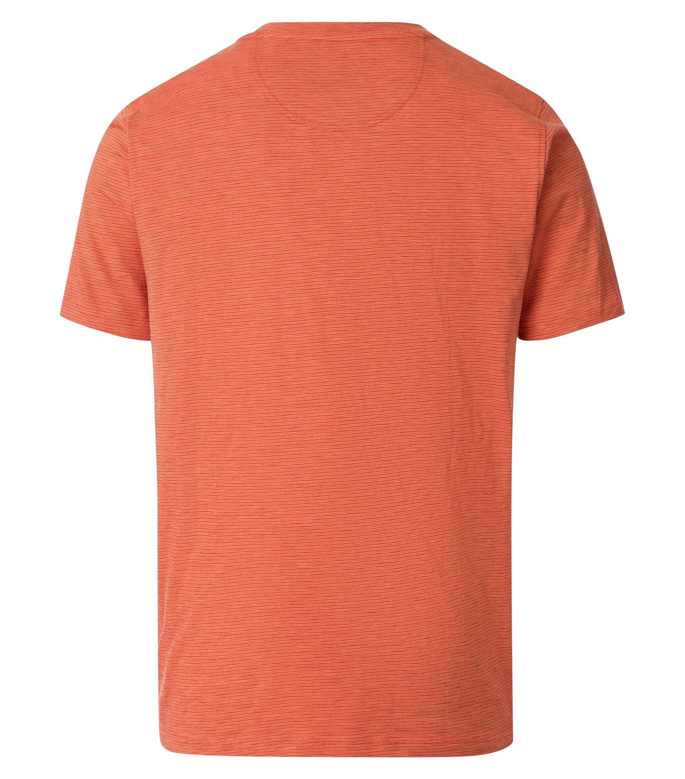 T-Shirt im gestreiften Muster in der Farbe Rot