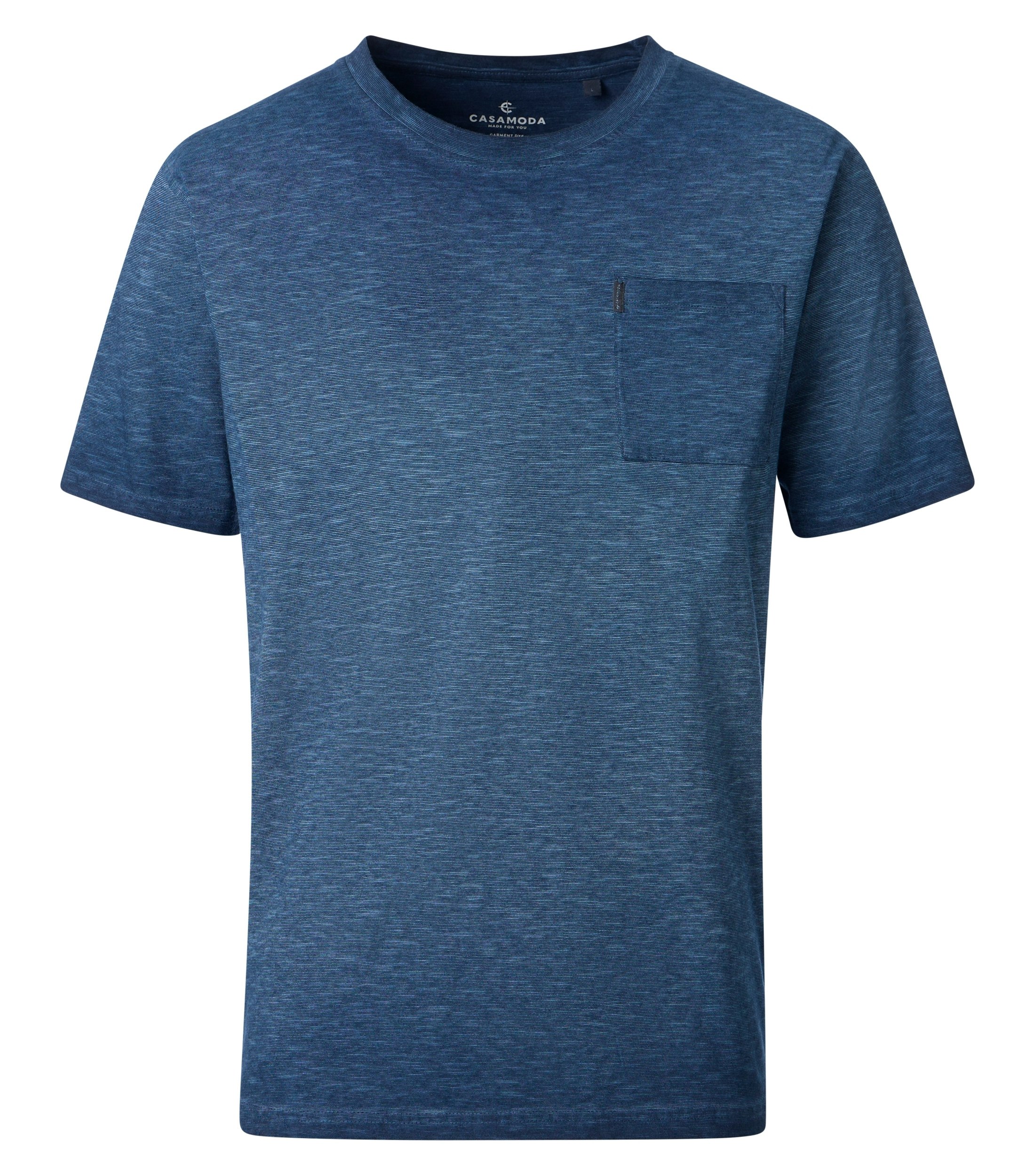 Ein T-Shirt im uni Muster in der Farbe Blau