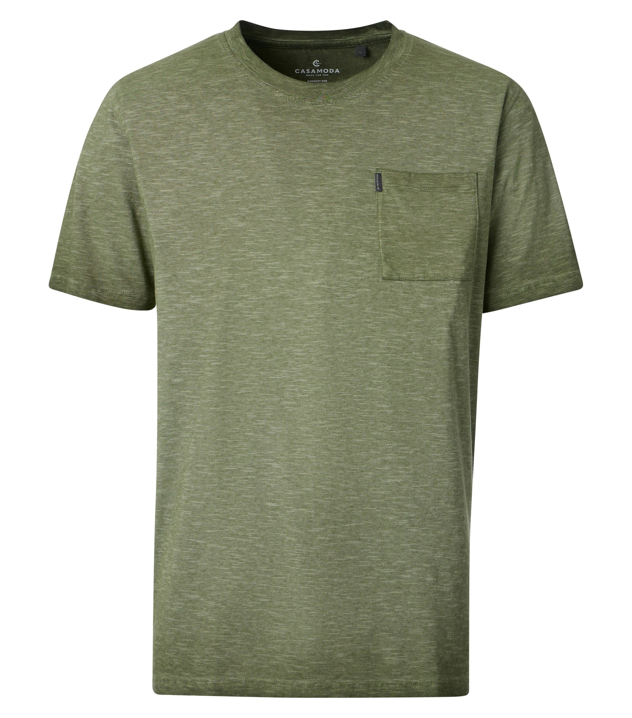 Ein T-Shirt im uni Muster in der Farbe Grün