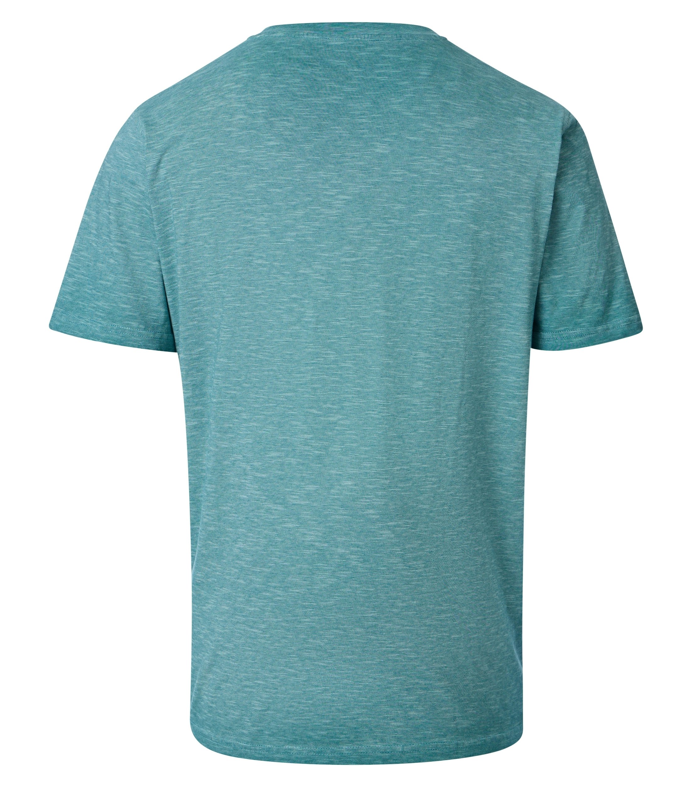 Ein T-Shirt im uni Muster in der Farbe Türkisblau