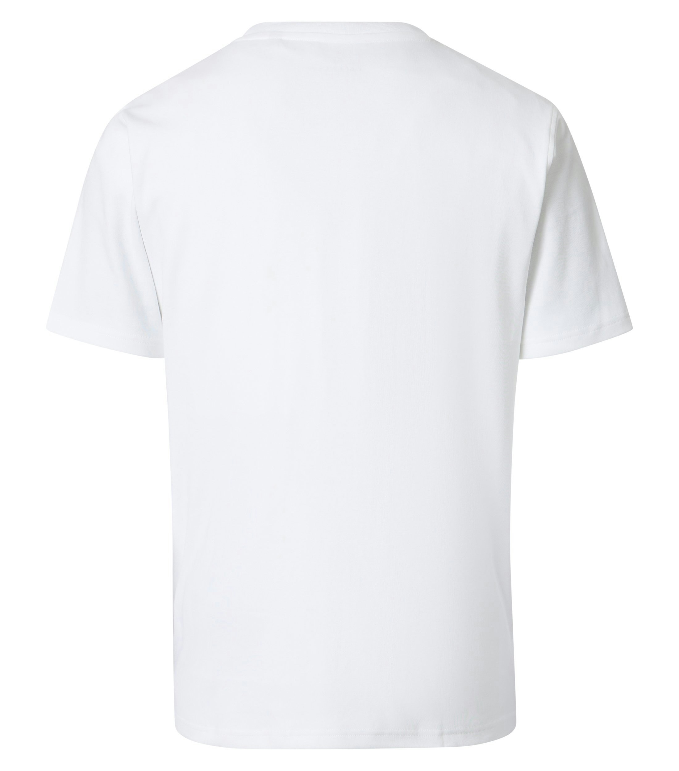 Ein T-Shirt im uni Muster in der Farbe Weiß