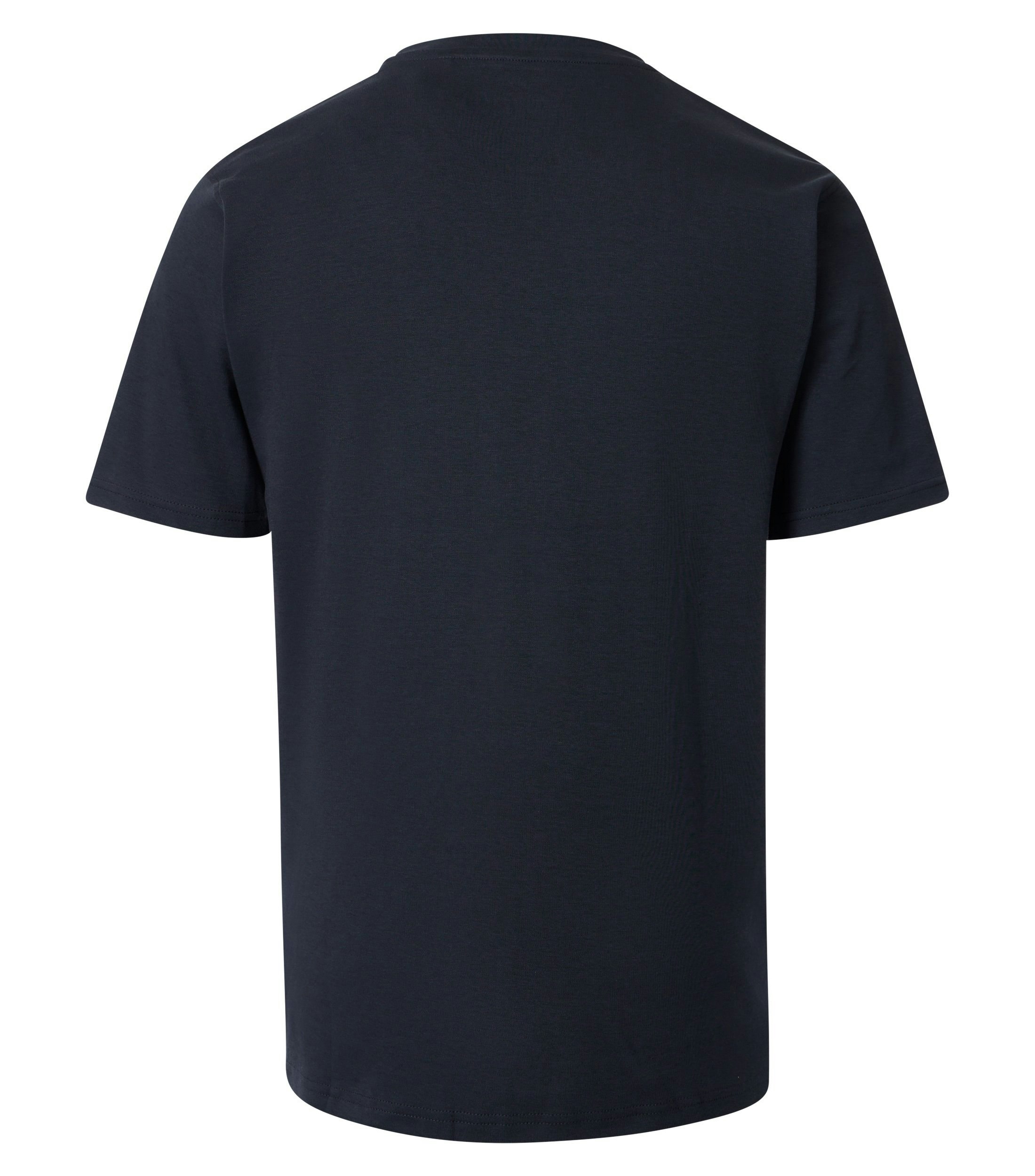 Ein T-Shirt im uni Muster in der Farbe Blau