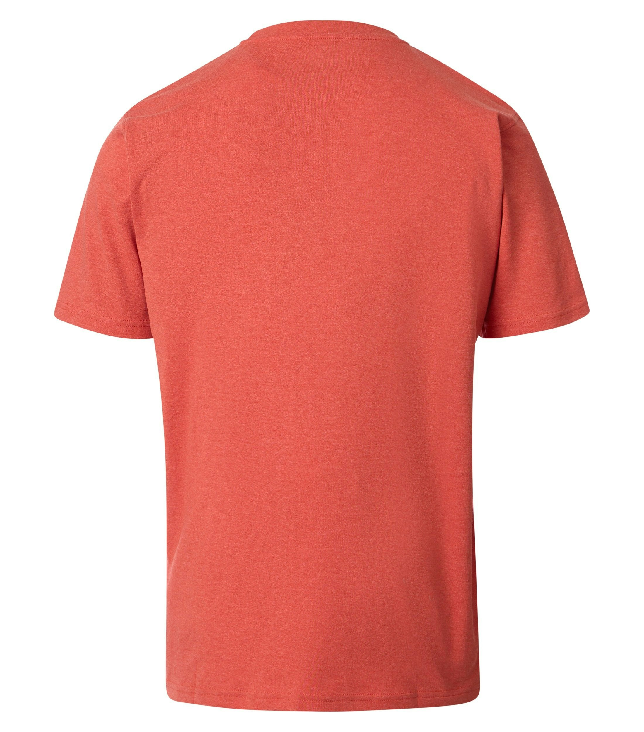 Ein T-Shirt im uni Muster in der Farbe Rot