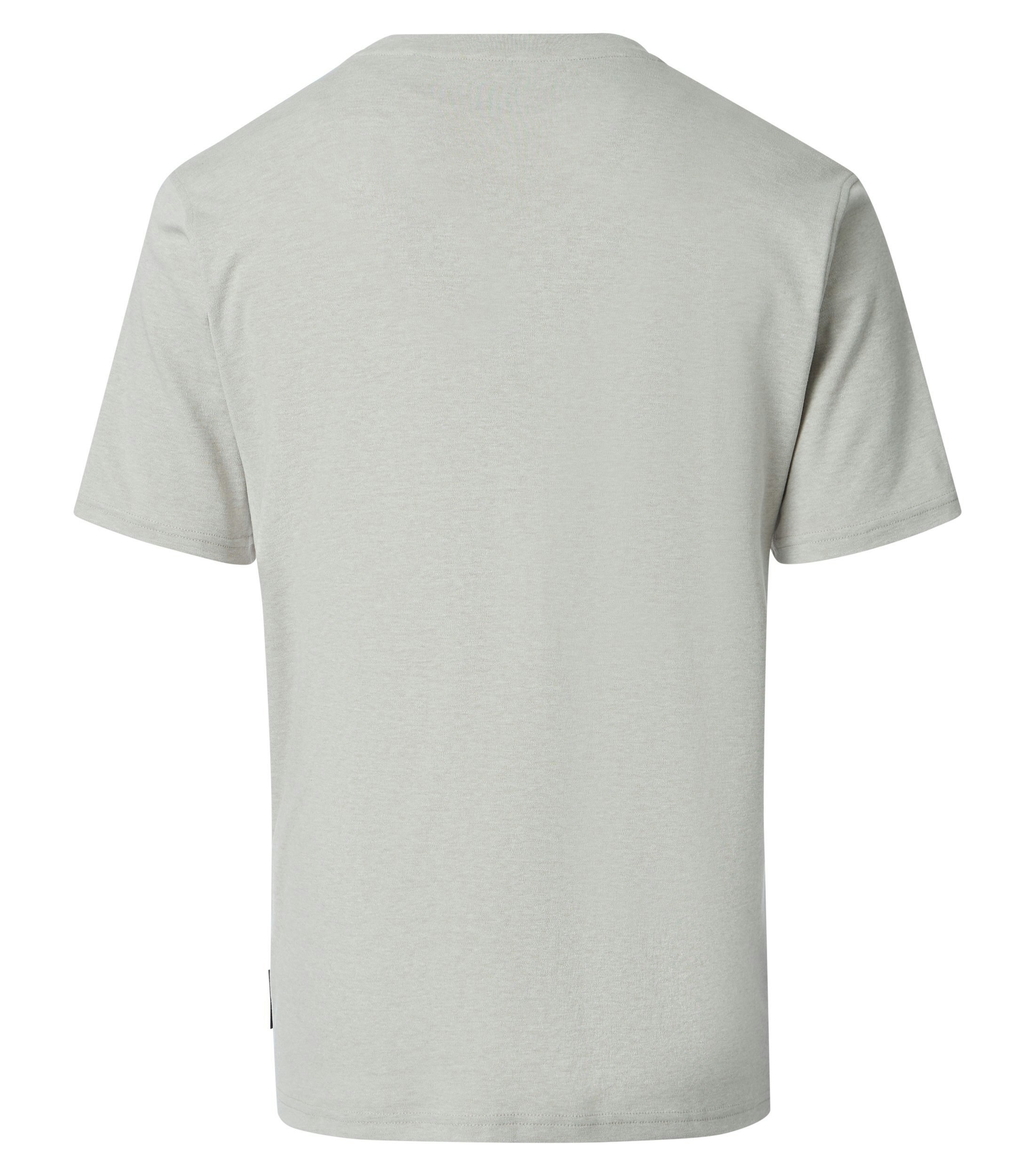 Ein T-Shirt im uni Muster in der Farbe Beige