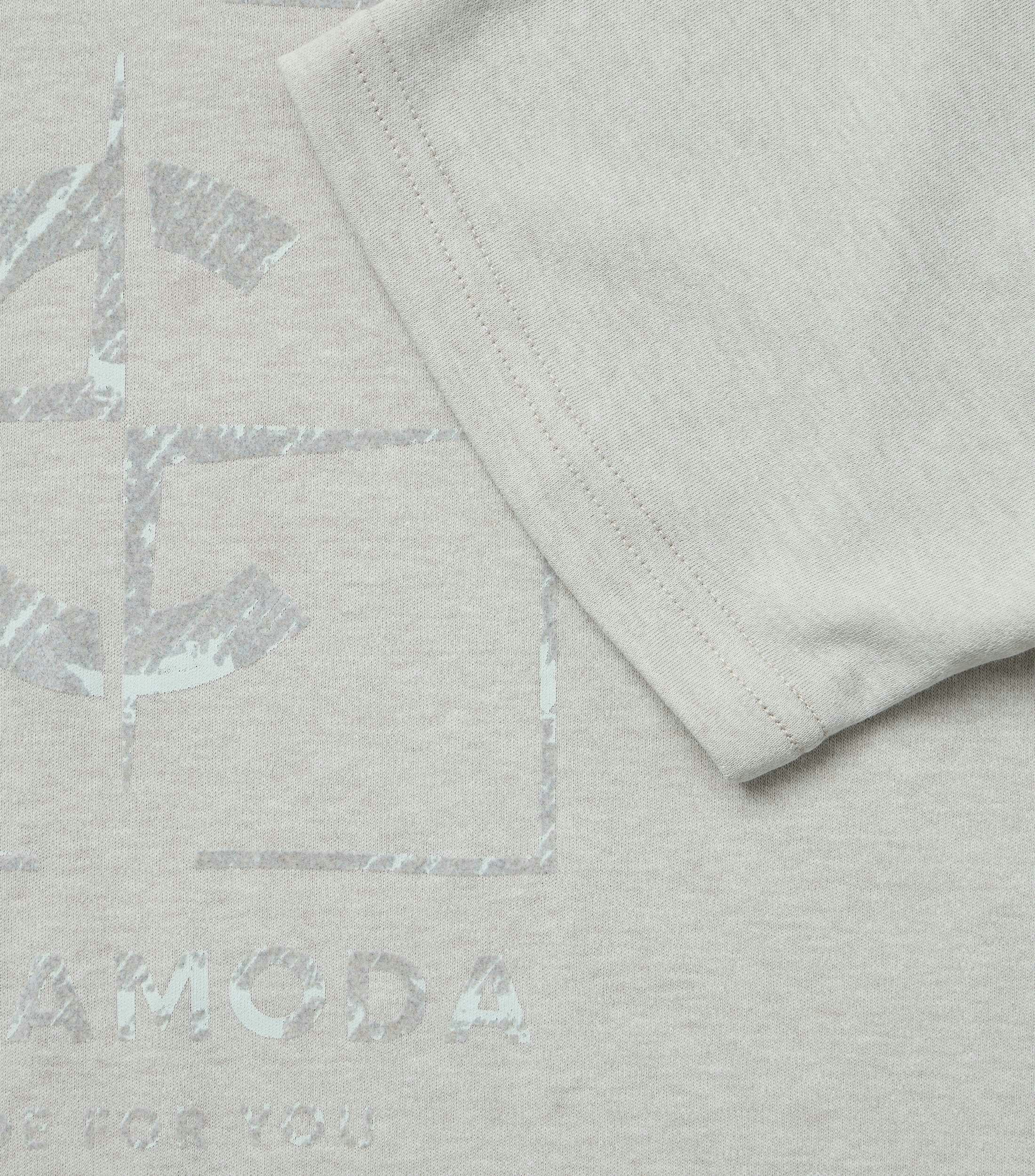 Ein T-Shirt im uni Muster in der Farbe Beige