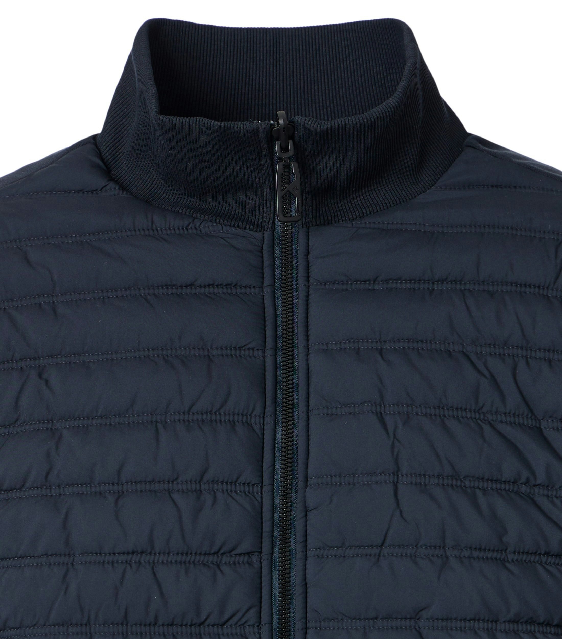 Eine Sweatweste im uni Muster in der Farbe Blau