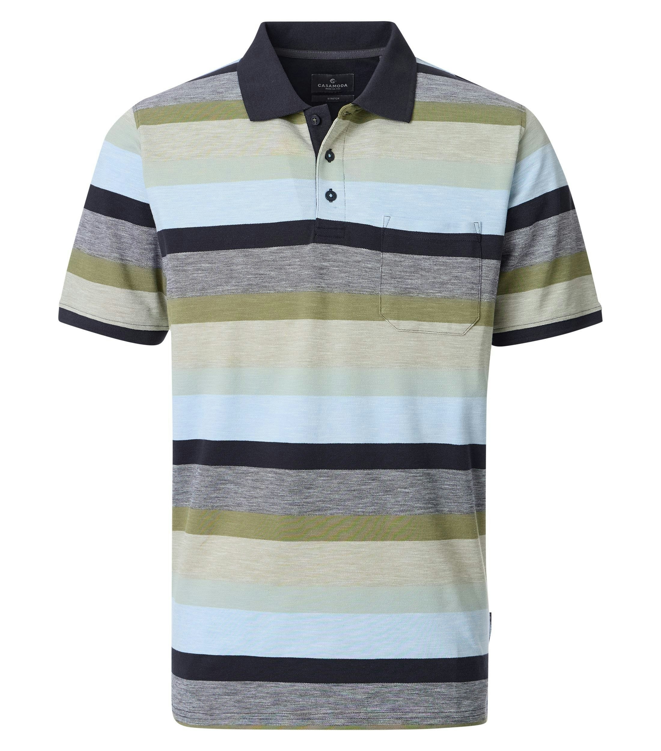 Ein Polo-Shirt im andere Muster Muster in der Farbe Grün