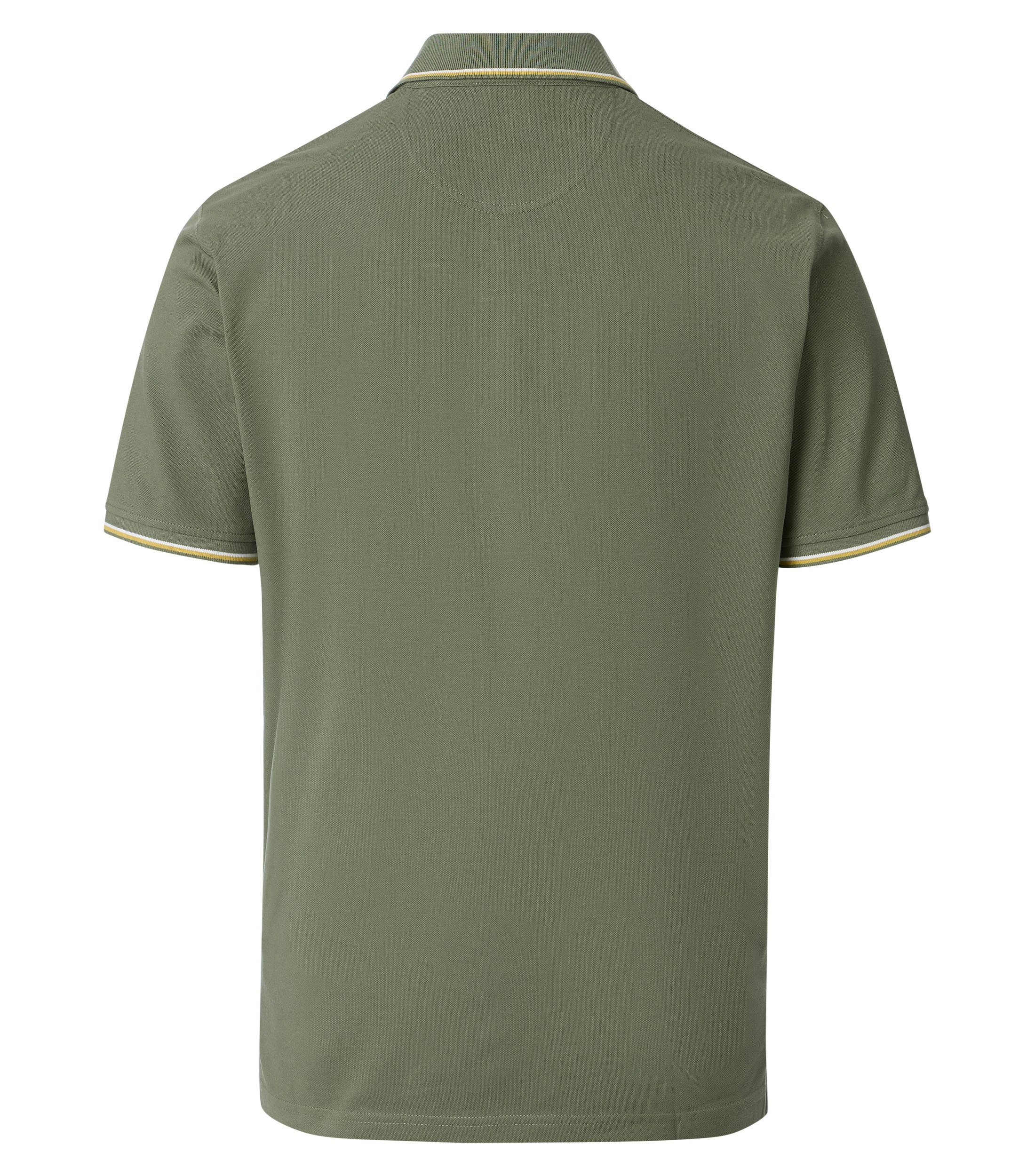 Ein Polo-Shirt im uni Muster in der Farbe Dunkelgrün