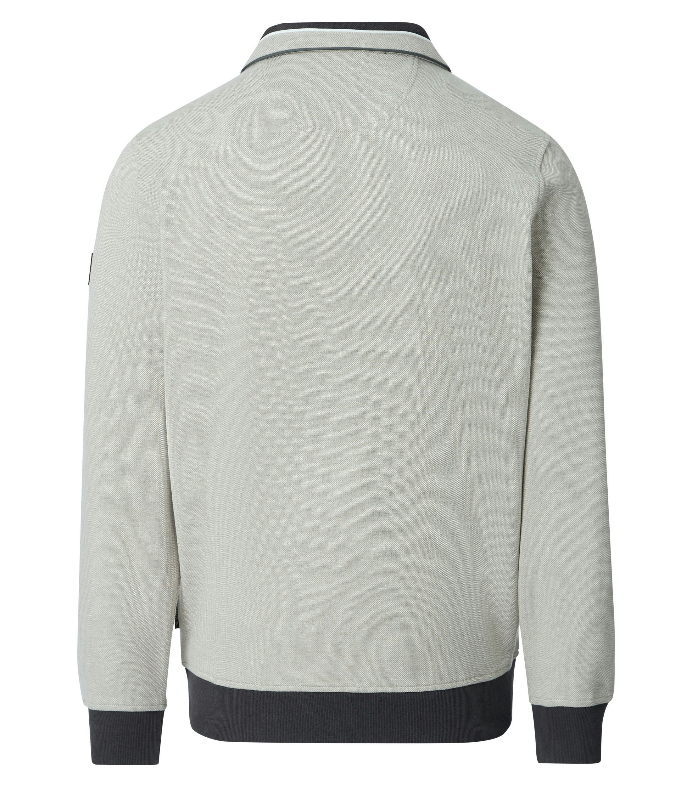 Eine Sweatweste im uni Muster in der Farbe Beige